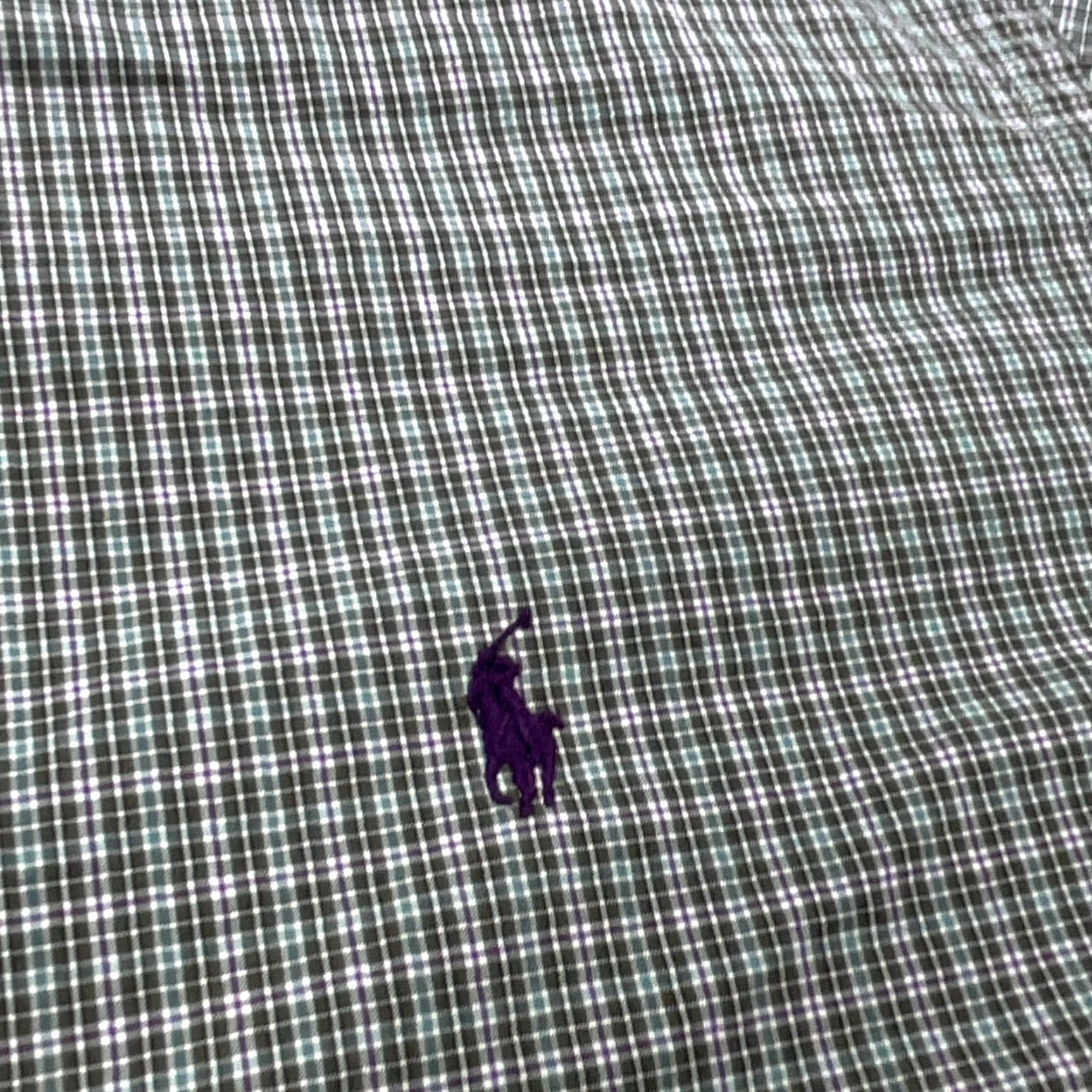 Ralph Lauren Ralph Lauren Shirt Men 2XL Green Purple Button Up Classic Fit Plaid Dress 18 A17 Size 48R - 6 Thumbnail