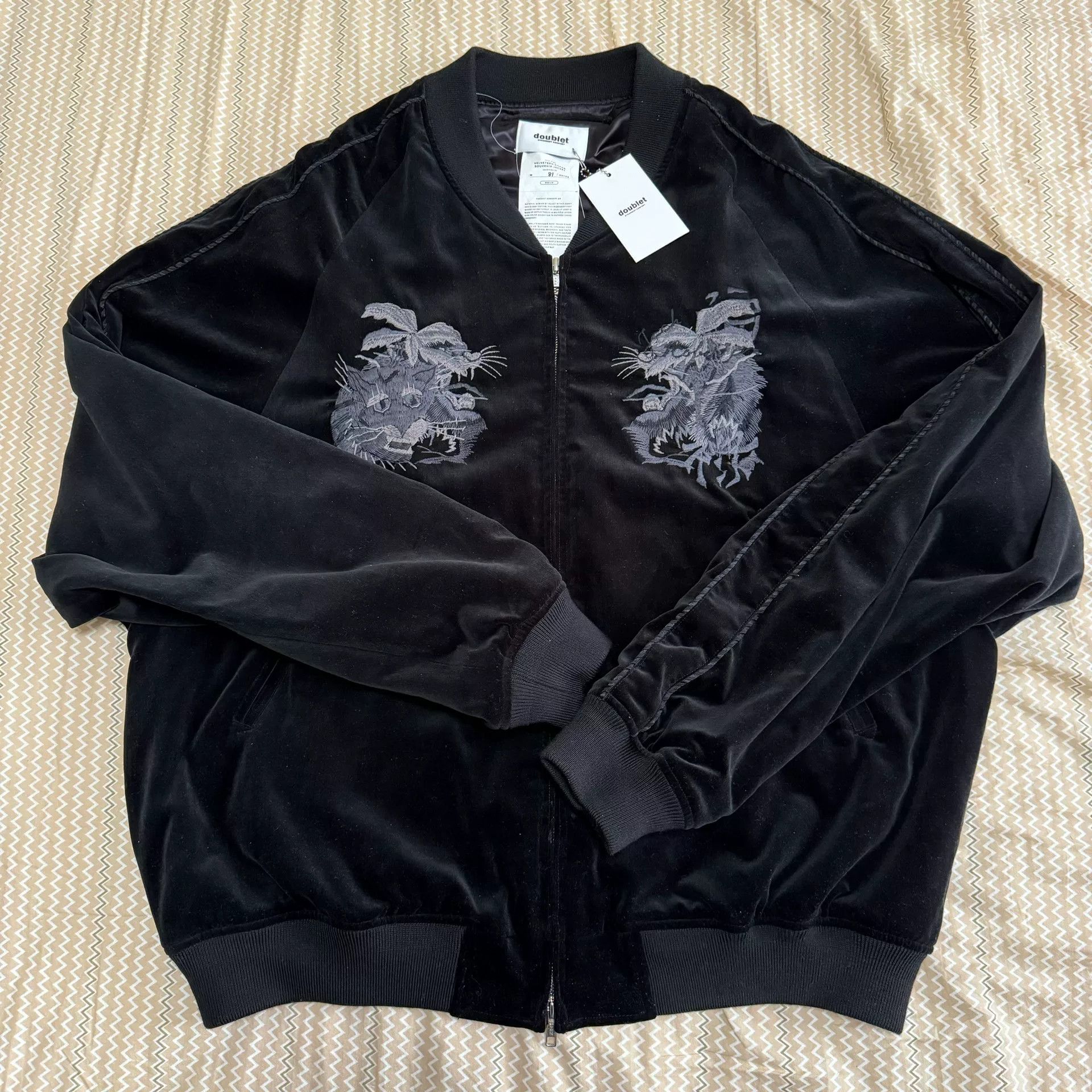 Doublet Doublet FW22 Fleece Embroidered Jacket Size US M / EU 48-50 / 2 - 1 Thumbnail