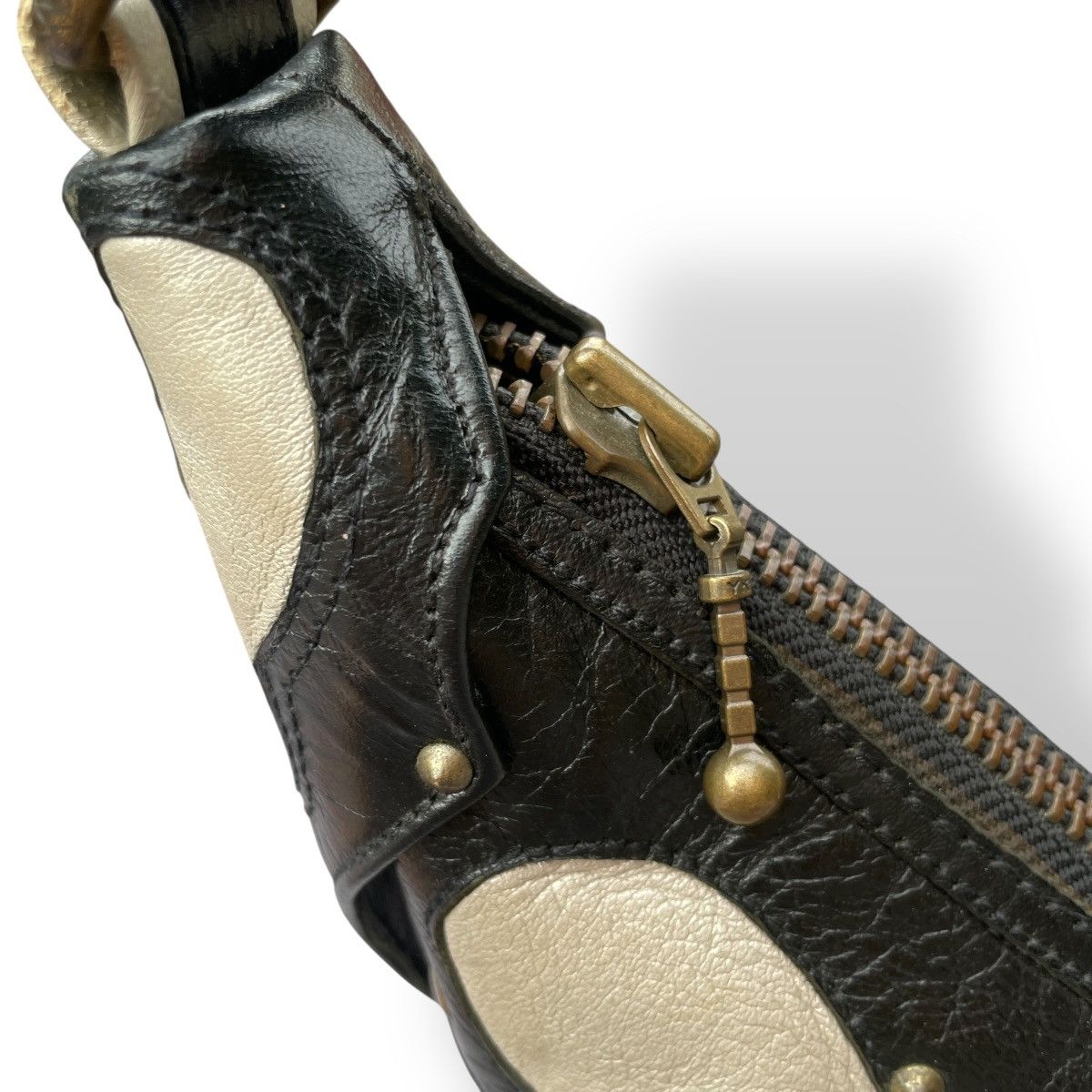 KMRii KMRii 2006 Studded Serpent Snakeskin Leather Shoulder Bag Size ONE SIZE - 7 Thumbnail