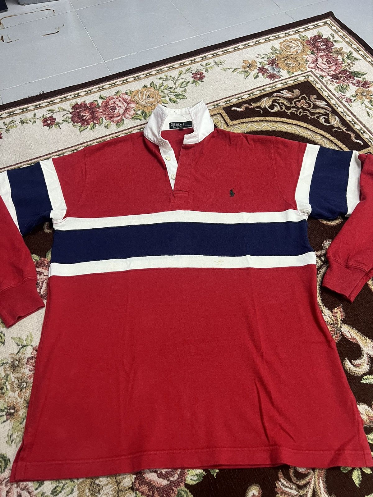 Polo Ralph Lauren × Vintage Vintage Polo Ralph Lauren - long sleeve tshir Size US M / EU 48-50 / 2 - 1 Thumbnail