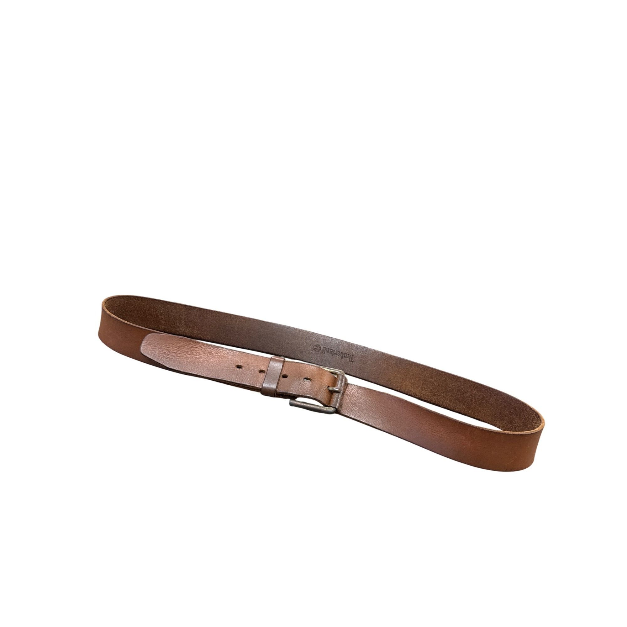 Timberland Timberland Mens Brown Leather Buckle Belt 40x1.5 SKU 6943 Size 40 - 1 Thumbnail