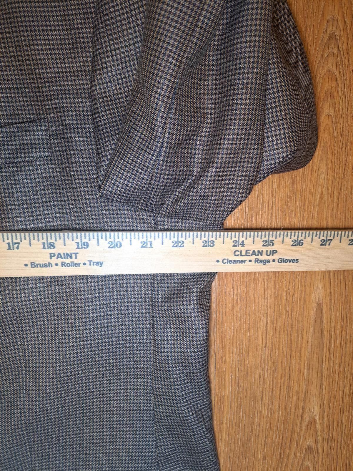 Polo Ralph Lauren NEW Ralph Lauren Sport Coat Mens 46L Brown Houndstooth Silk Size 46L - 10 Thumbnail