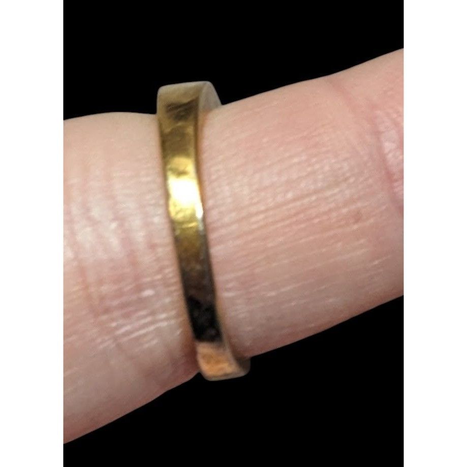 Other Elegant Signed Gold Tone Ring With Clear Gems Size ONE SIZE - 3 Thumbnail