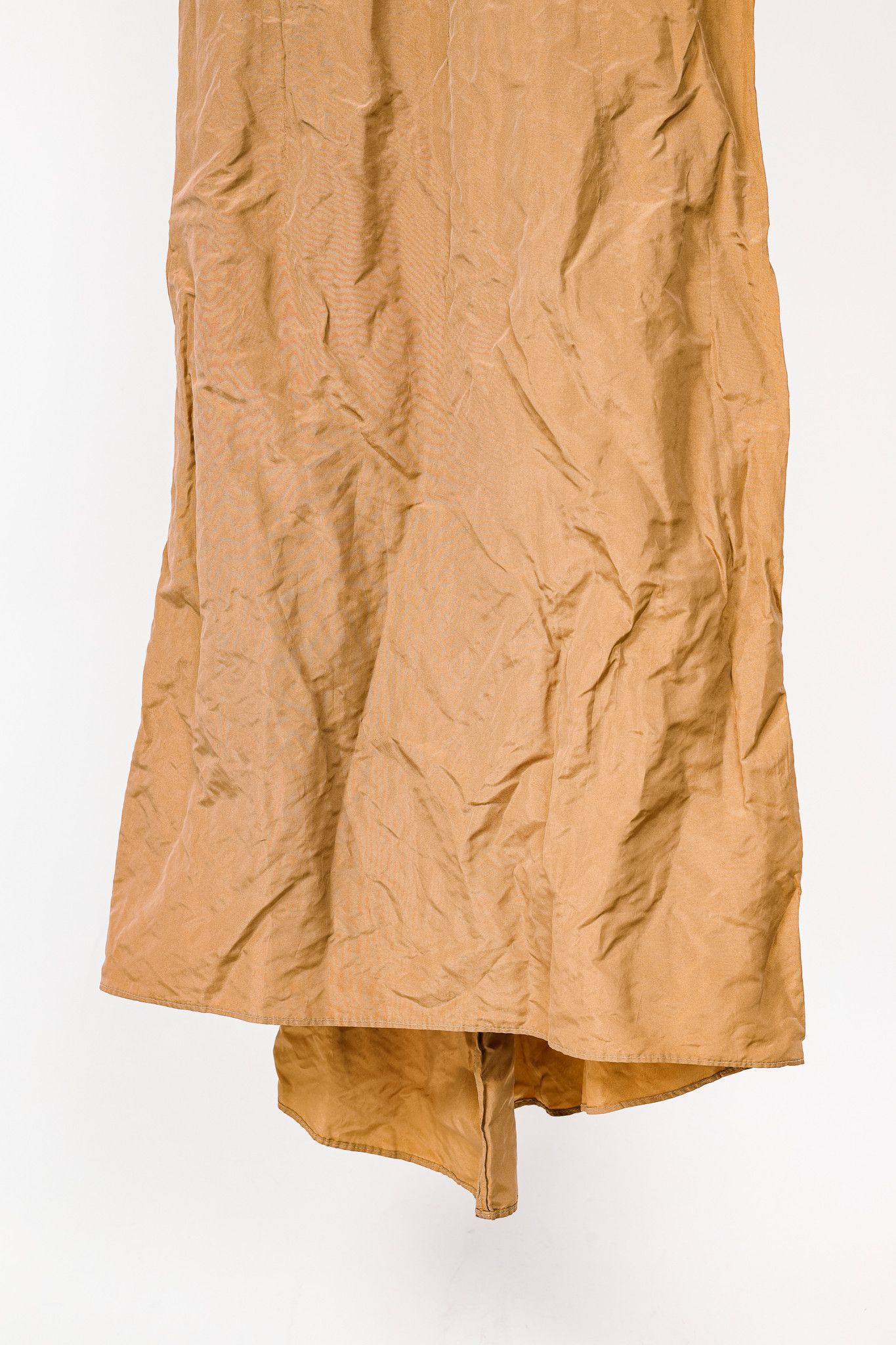Gianfranco Ferre Gianfranco Ferre Studio Tan Taffeta Midi Dress Size S / US 4 / IT 40 - 6 Thumbnail