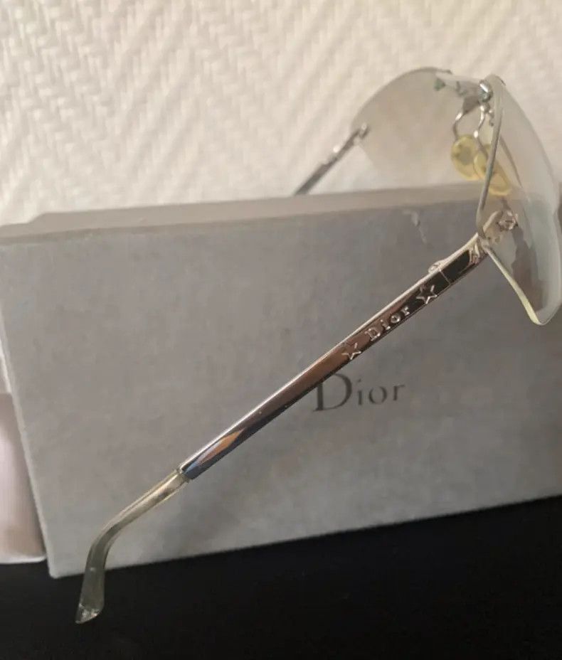 Dior DIOR Sunglasses Pop Rimless Shield Galliano Vintage Size ONE SIZE - 4 Thumbnail