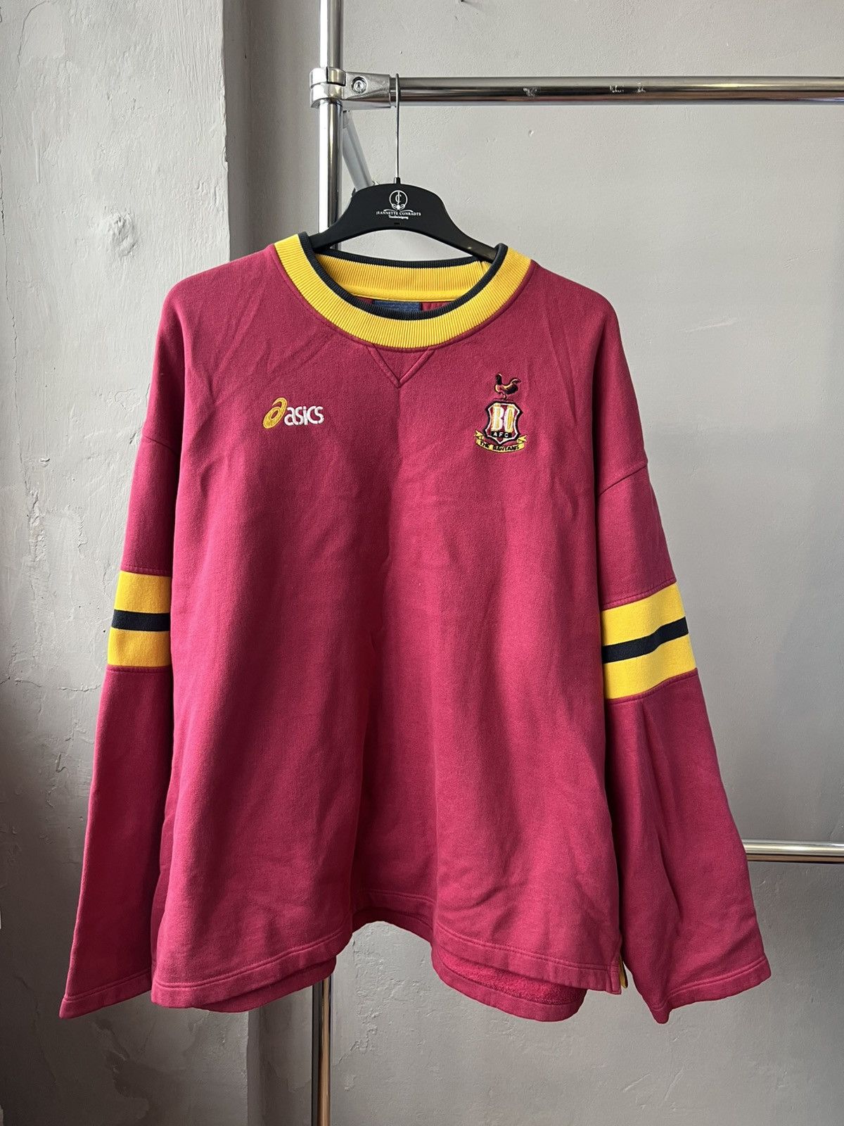 Asics 1999/2000 BRADFORD CITY TRAINING/TRAVEL SOCCER SWEATSHIRT Size US XXL / EU 58 / 5 - 3 Thumbnail