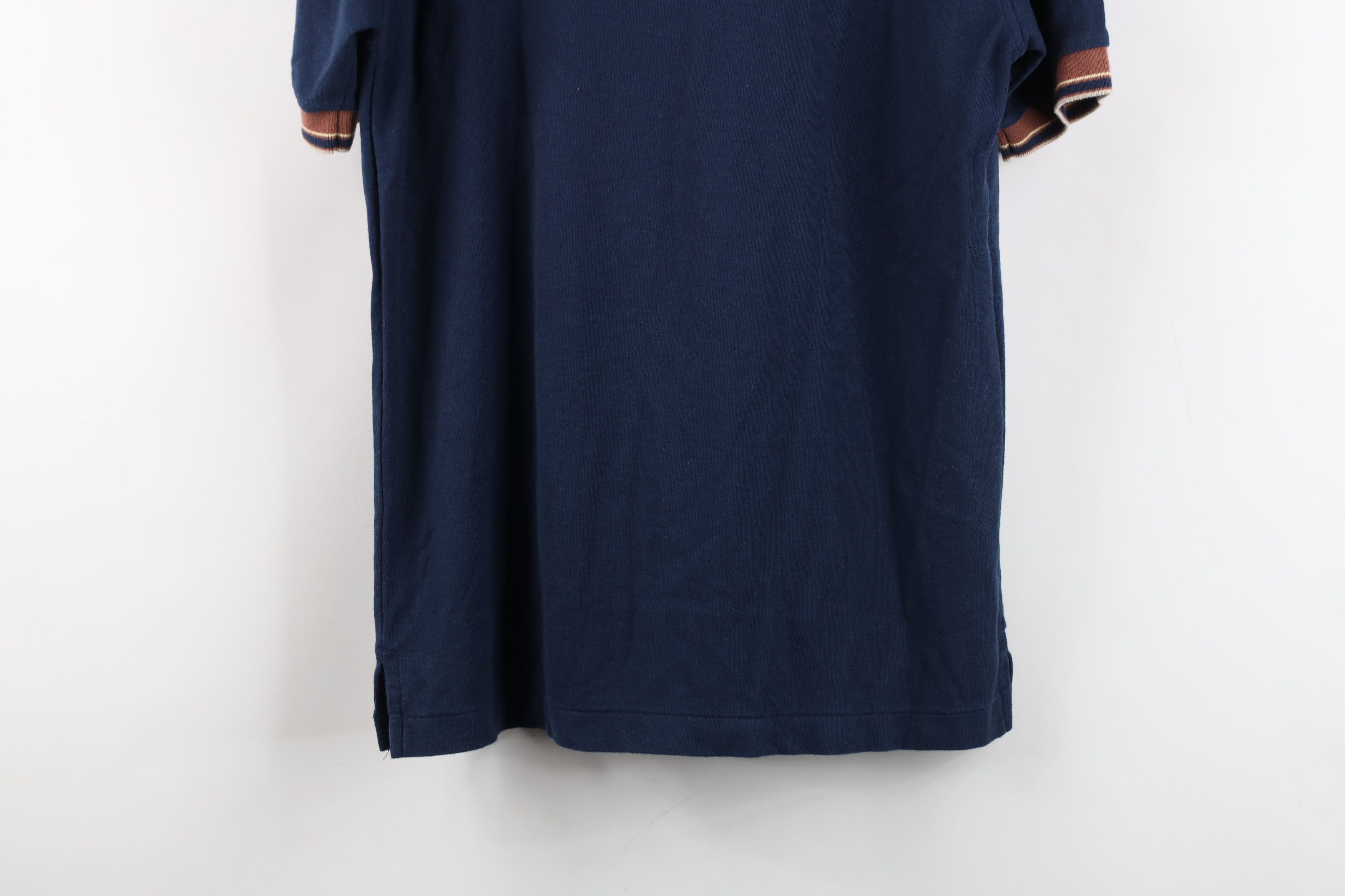 Vintage Vintage 70s Streetwear Striped Pique Cotton Knit Pocket Polo Size US M / EU 48-50 / 2 - 14 Thumbnail