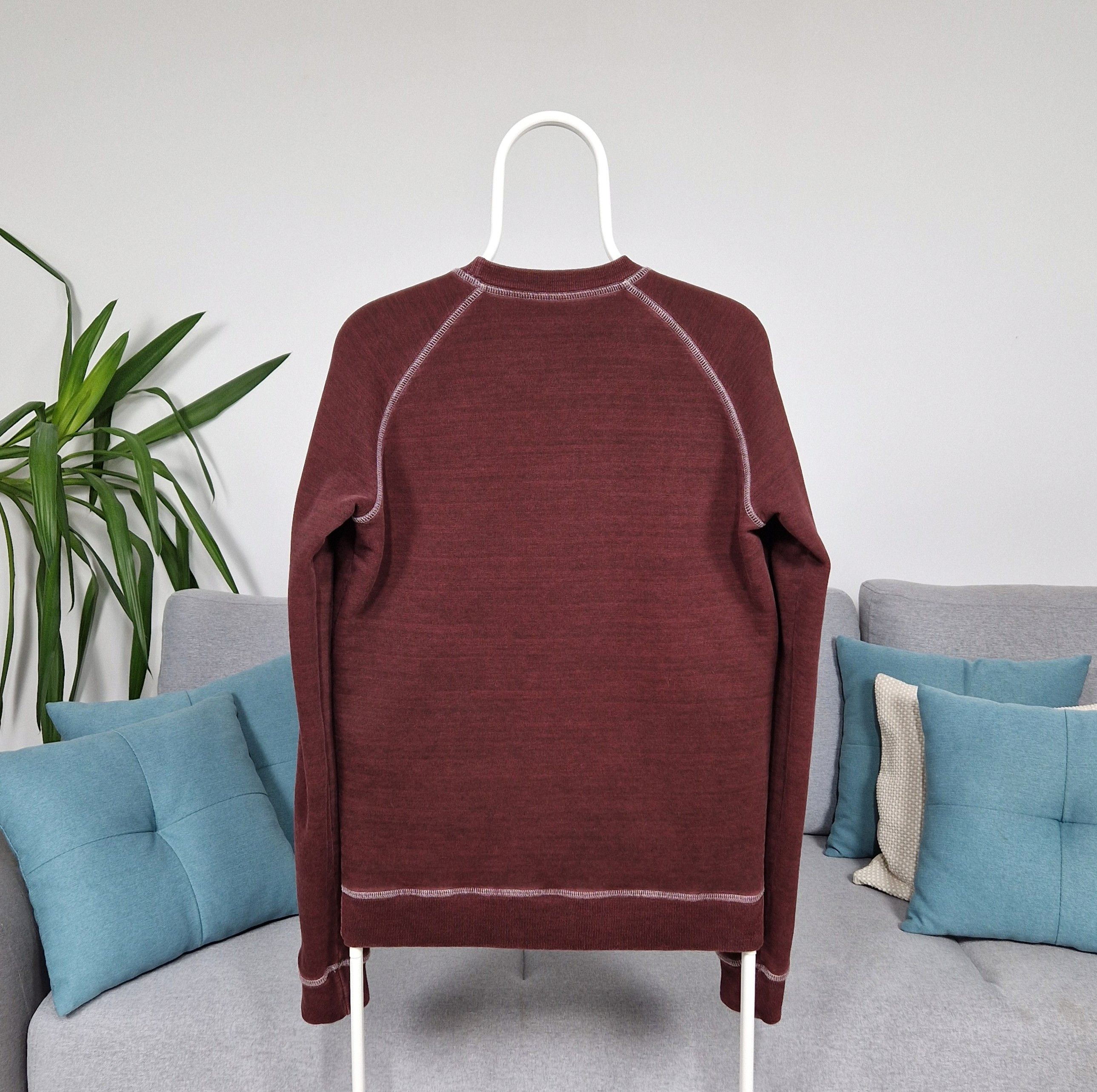 Dsquared2 Dsquared2 Burgundy "The Caten Peak" Printed Sweatshirt Size US S / EU 44-46 / 1 - 5 Thumbnail