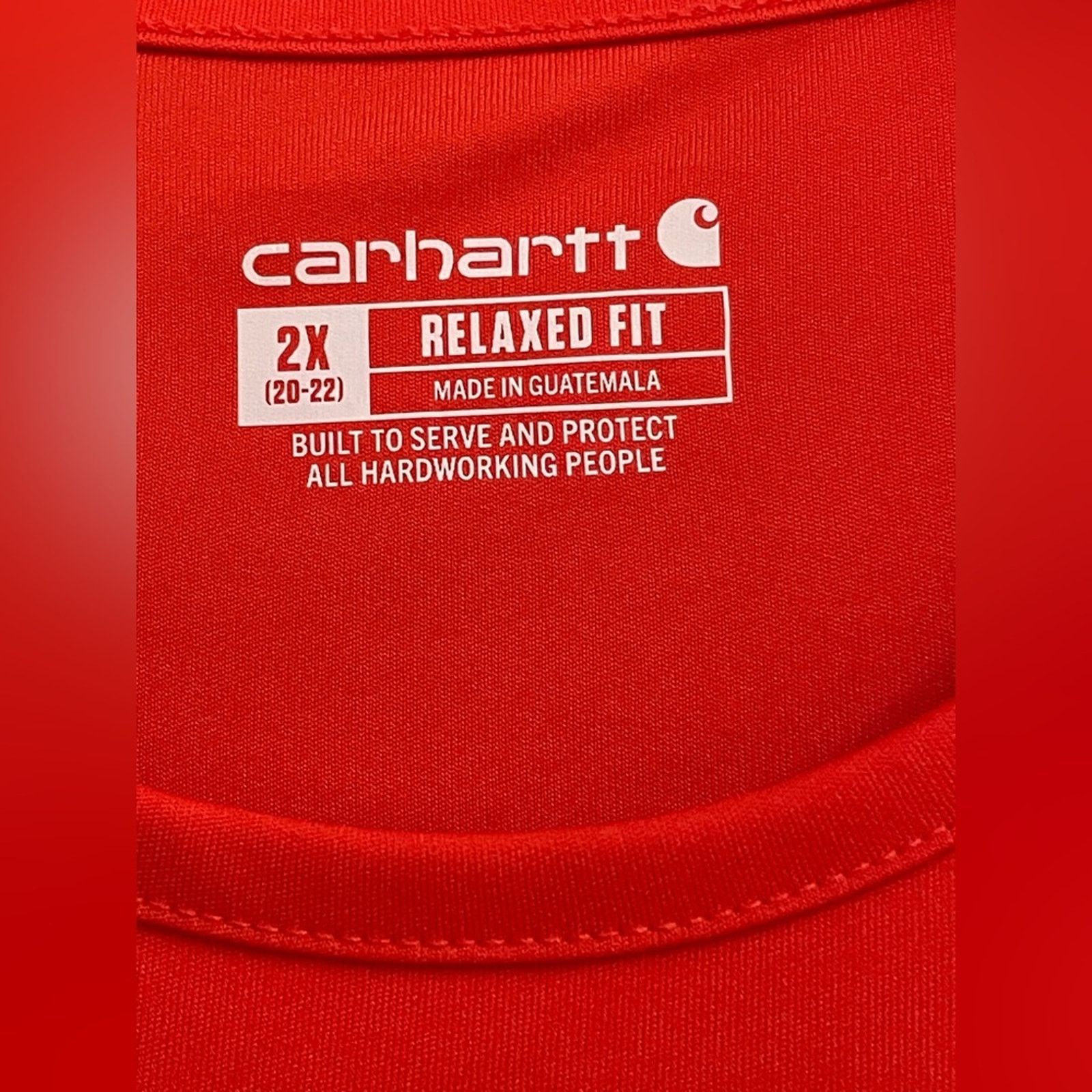 Carhartt Carhartt Women's Force Relaxed Fit Tank 106828 Red Women 2XL Size XXL / US 16-18 / IT 52-54 - 3 Thumbnail