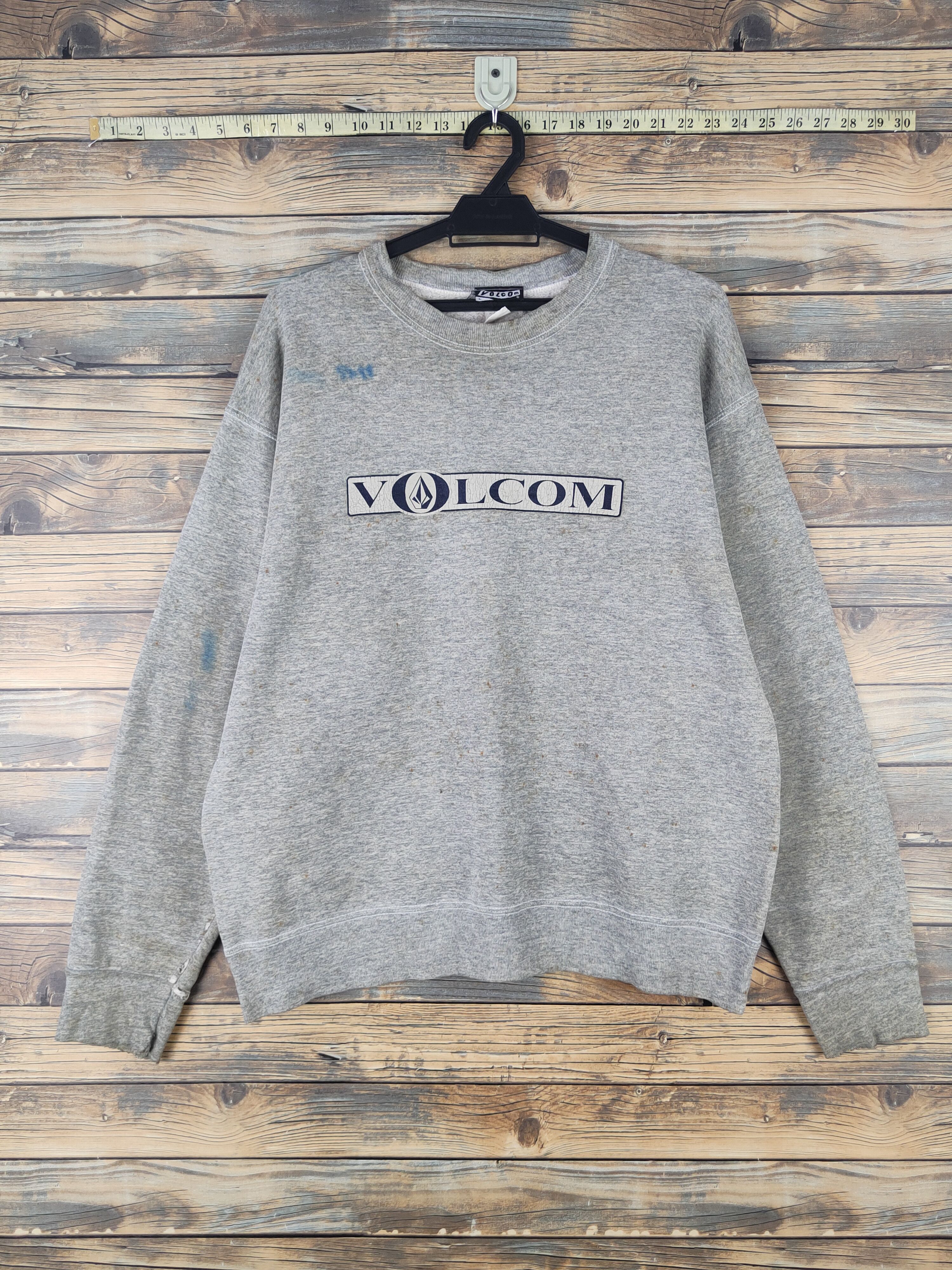 Volcom DL Volcom Skate hip hop vintage Gray Sweatshirts #1469 Size US L / EU 52-54 / 3 - 1 Thumbnail