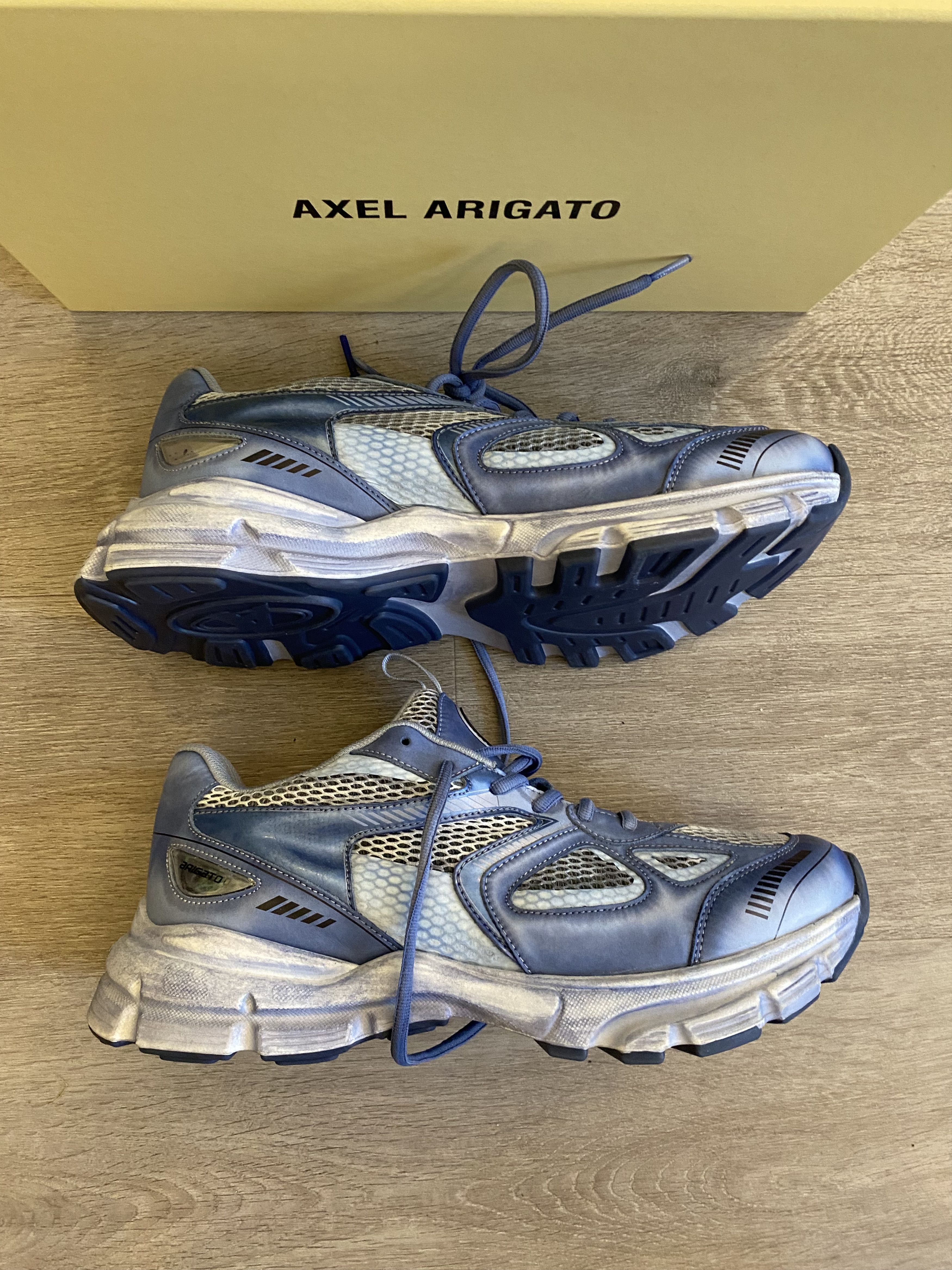 Axel Arigato SSENSE Exclusive Blue Marathon Dip-Dye Sneakers Size US 12 / EU 45 - 2 Thumbnail