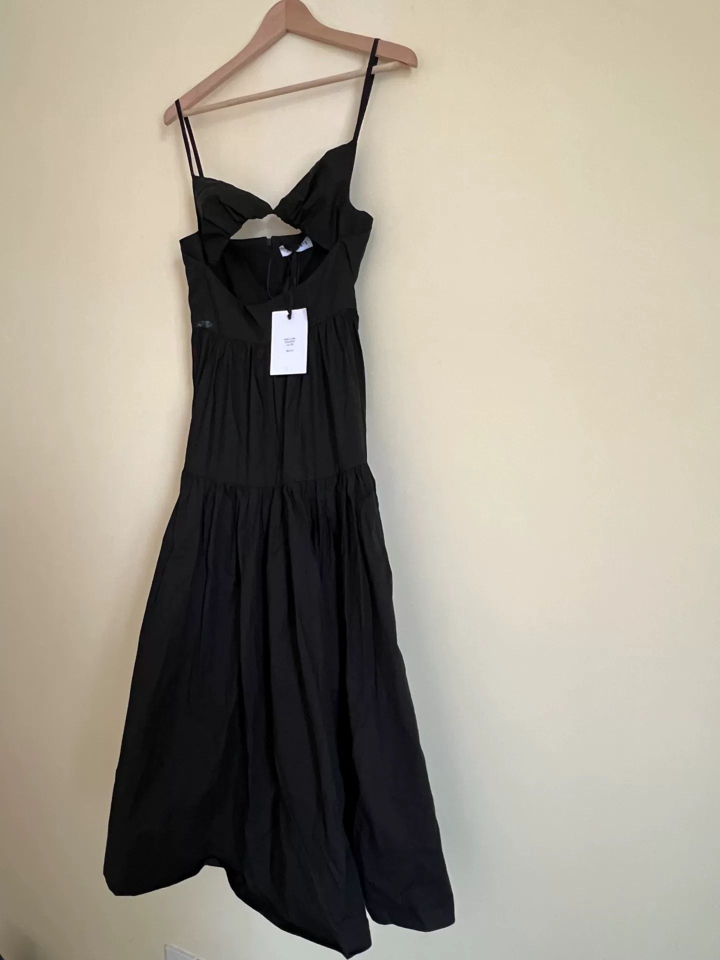 Japanese Brand Long Black Cotton Maxi Dress Size M / US 6-8 / IT 42-44 - 1 Thumbnail