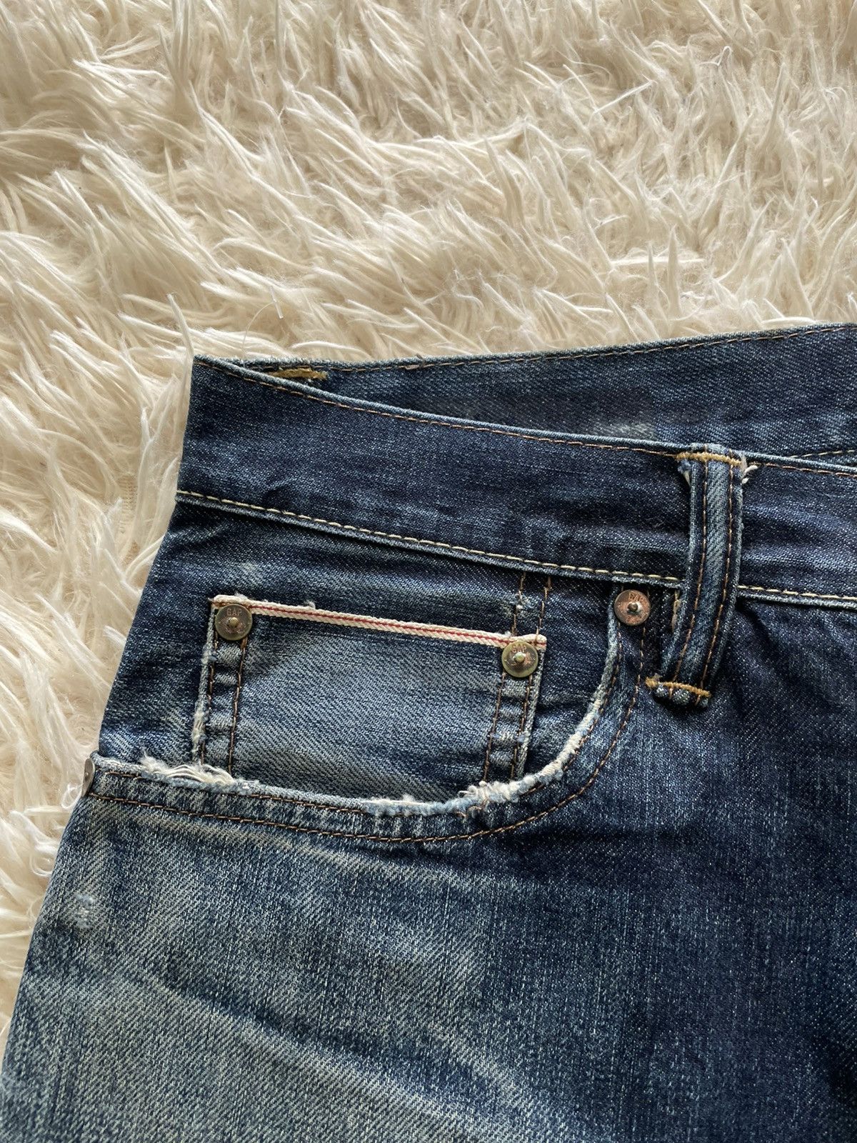 Gap Final Drop💥Rusty Distressed GAP 1969 Selvedge (UNI-04) Size US 32 / EU 48 - 6 Thumbnail