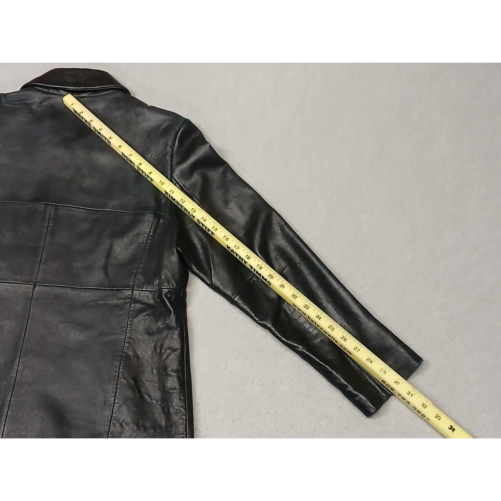 Merona Merona (Medium) Women's Black Genuine Leather Zip Jacket Size M / US 6-8 / IT 42-44 - 5 Thumbnail
