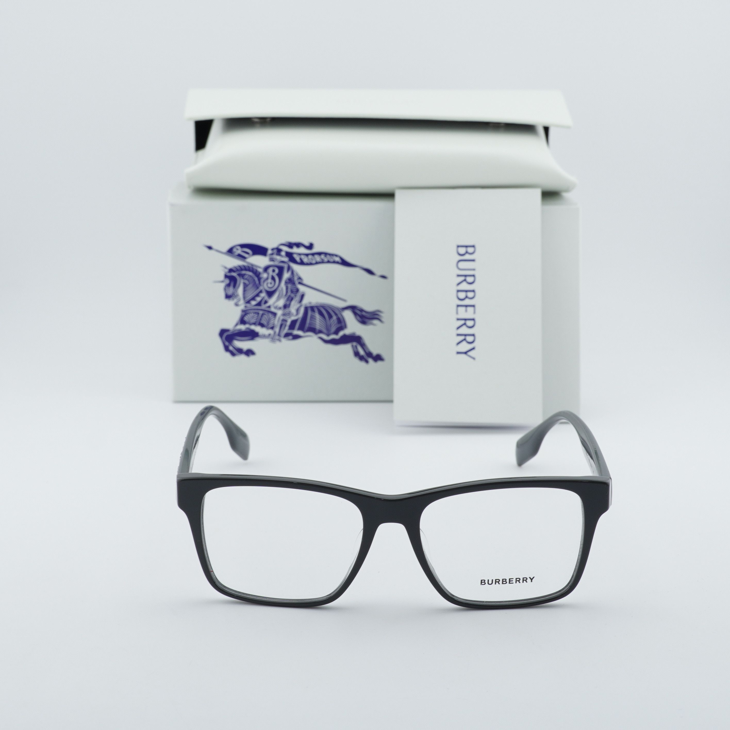 Burberry Burberry BE2393D 4185 Men Eyeglasses Grey 55mm Rectangle Size ONE SIZE - 5 Thumbnail