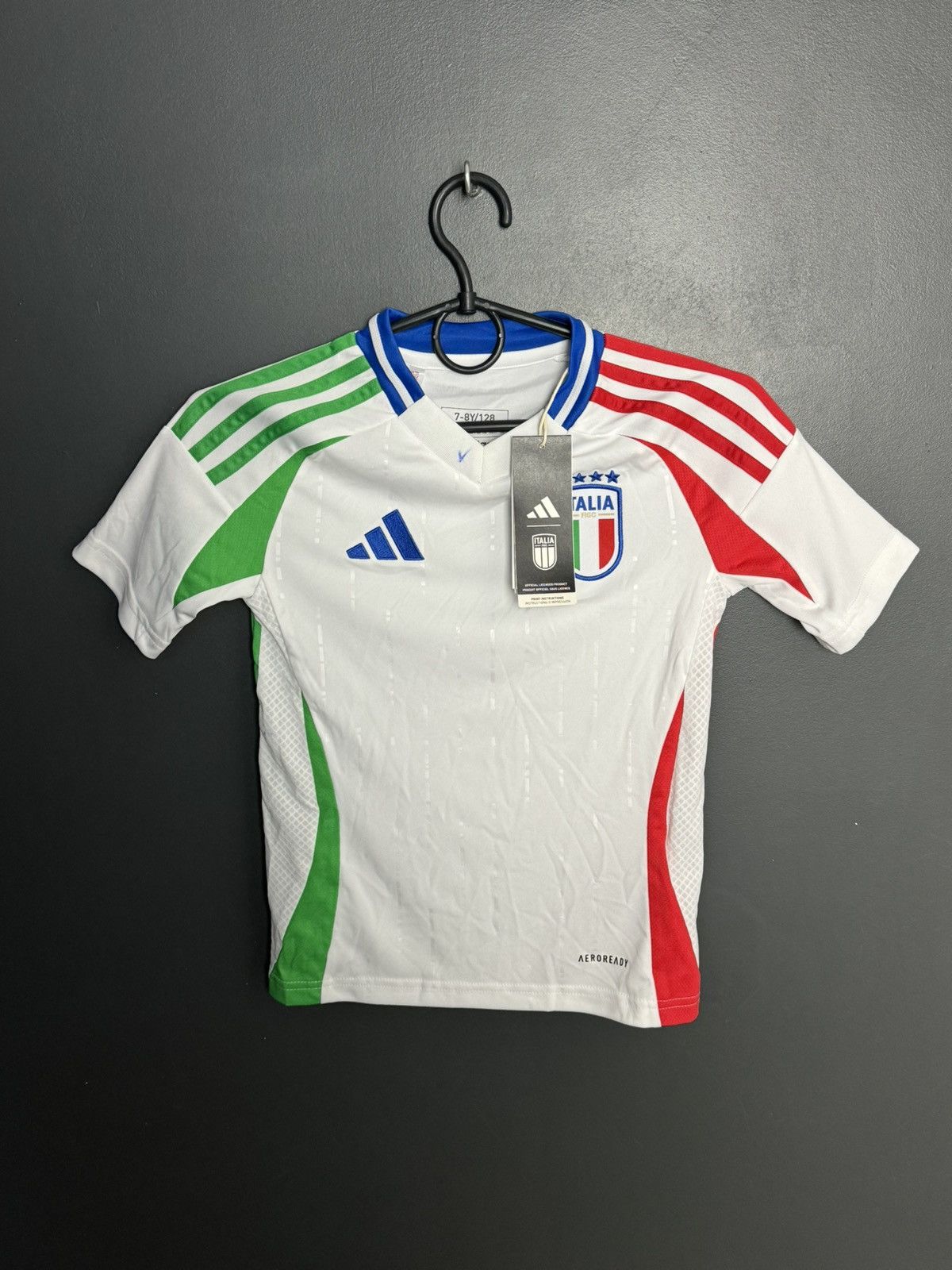 Adidas KIDS Italy National Football Team 2024 Home Jersey T-Shirt Size US XS / EU 42 / 0 - 1 Thumbnail
