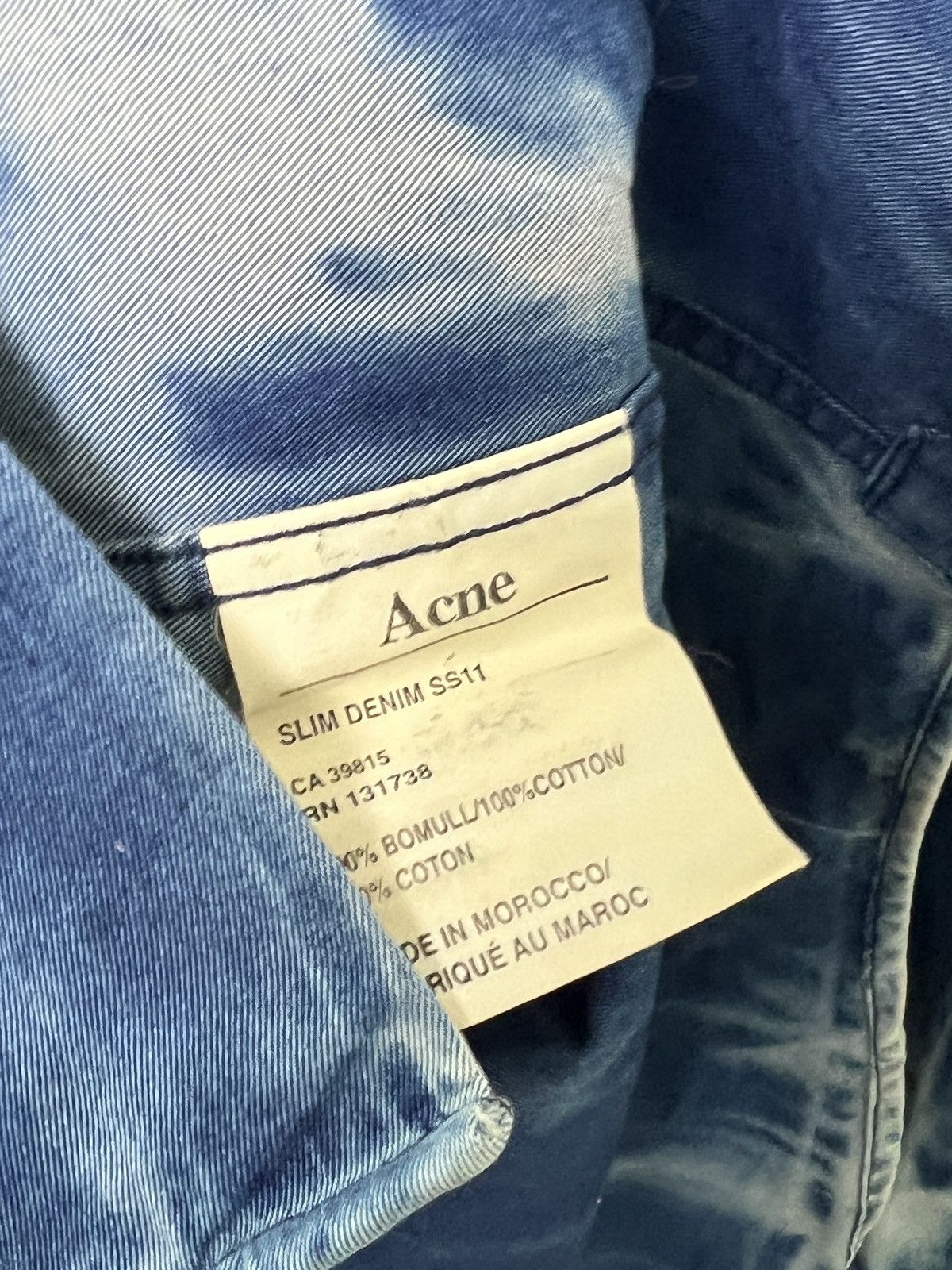 Acne Studios acne y2k vintage shirt 1/1 bleached tie dye Size US M / EU 48-50 / 2 - 13 Thumbnail