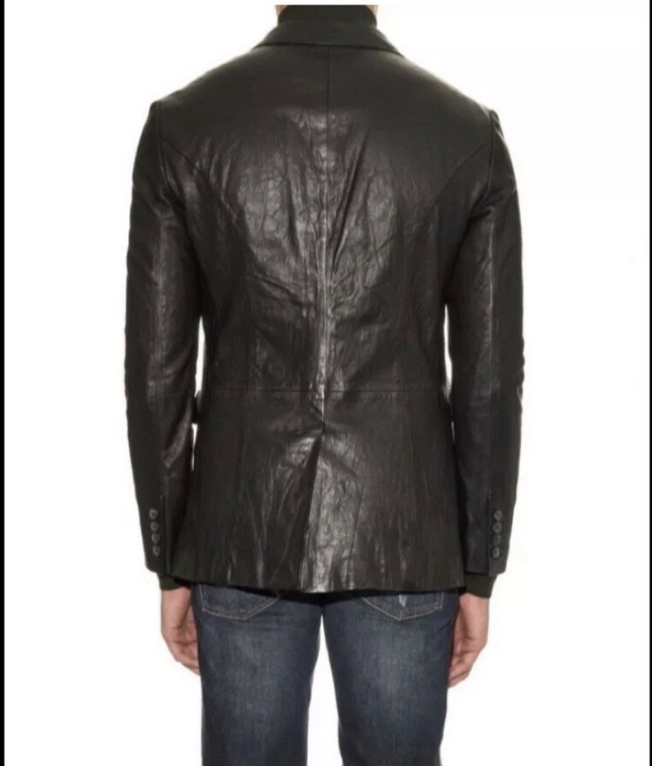 John Varvatos Peak lapel leather jacket EU 58 USA 48 Size US XXL / EU 58 / 5 - 6 Thumbnail