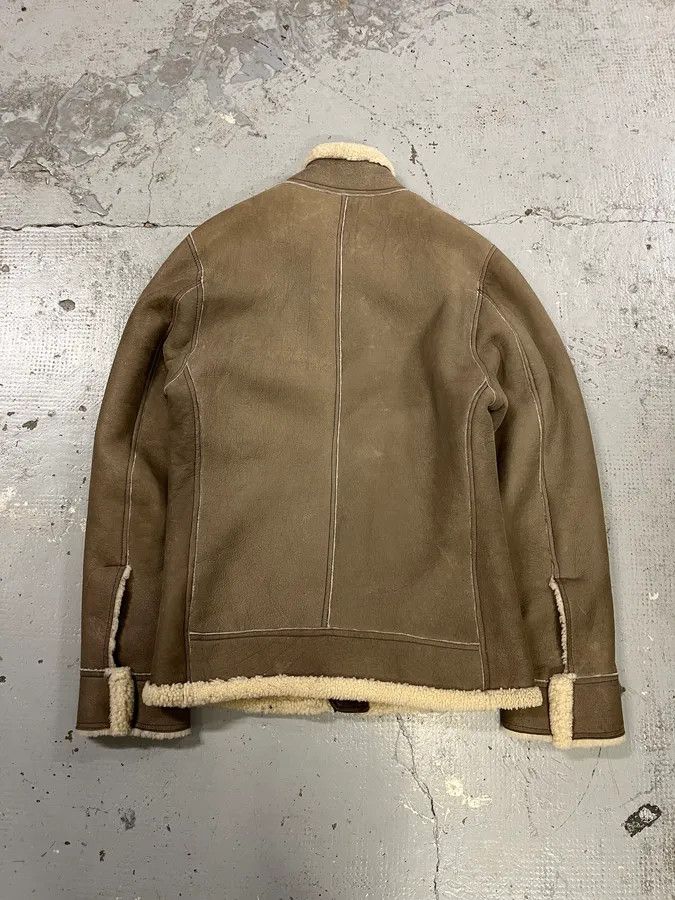 Dolce & Gabbana 2010s Dolce & Gabbana Beige Shearling Leather Jacket Size US S / EU 44-46 / 1 - 5 Thumbnail