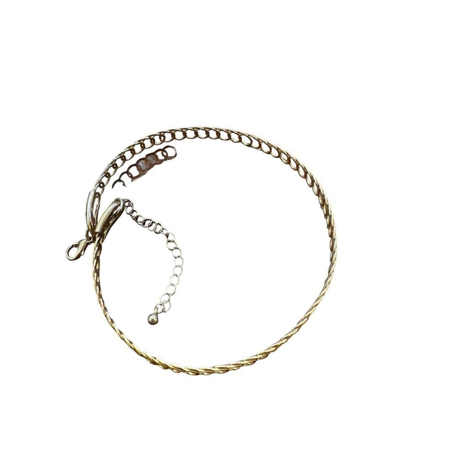 Designer Elegant Goldtone Chain Choker Necklace Size ONE SIZE - 5 Thumbnail