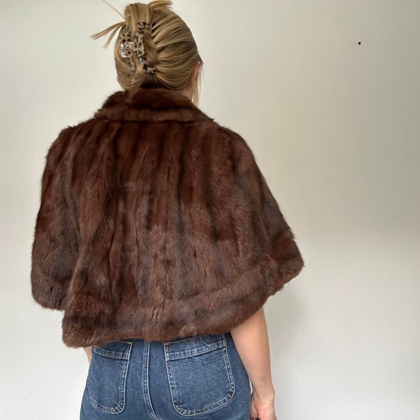 Other Vintage Mink Fur Cape/ Capelet (One Size) Size ONE SIZE - 3 Thumbnail