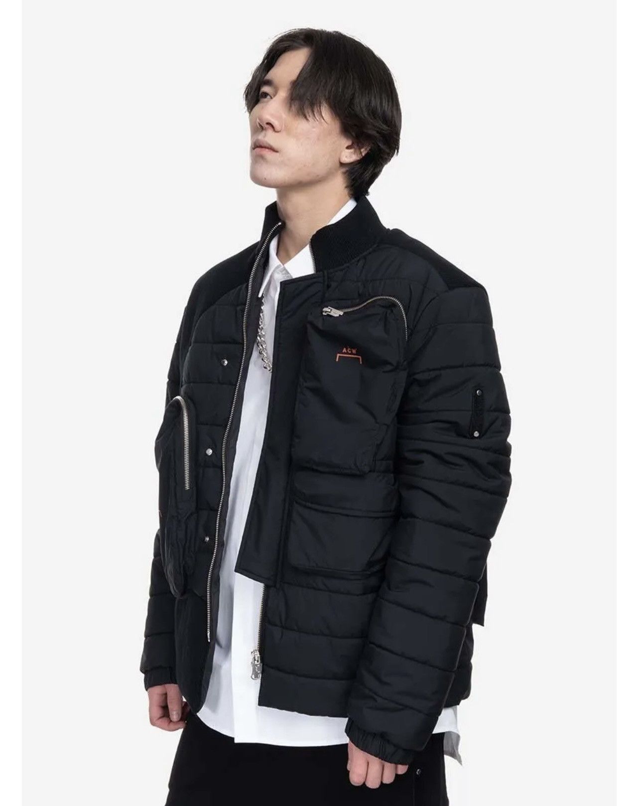 A-COLD-WALL* !DS! A-COLD-WALL* Asymmetric Technical Padded Black Jacket Size US M / EU 48-50 / 2 - 7 Thumbnail