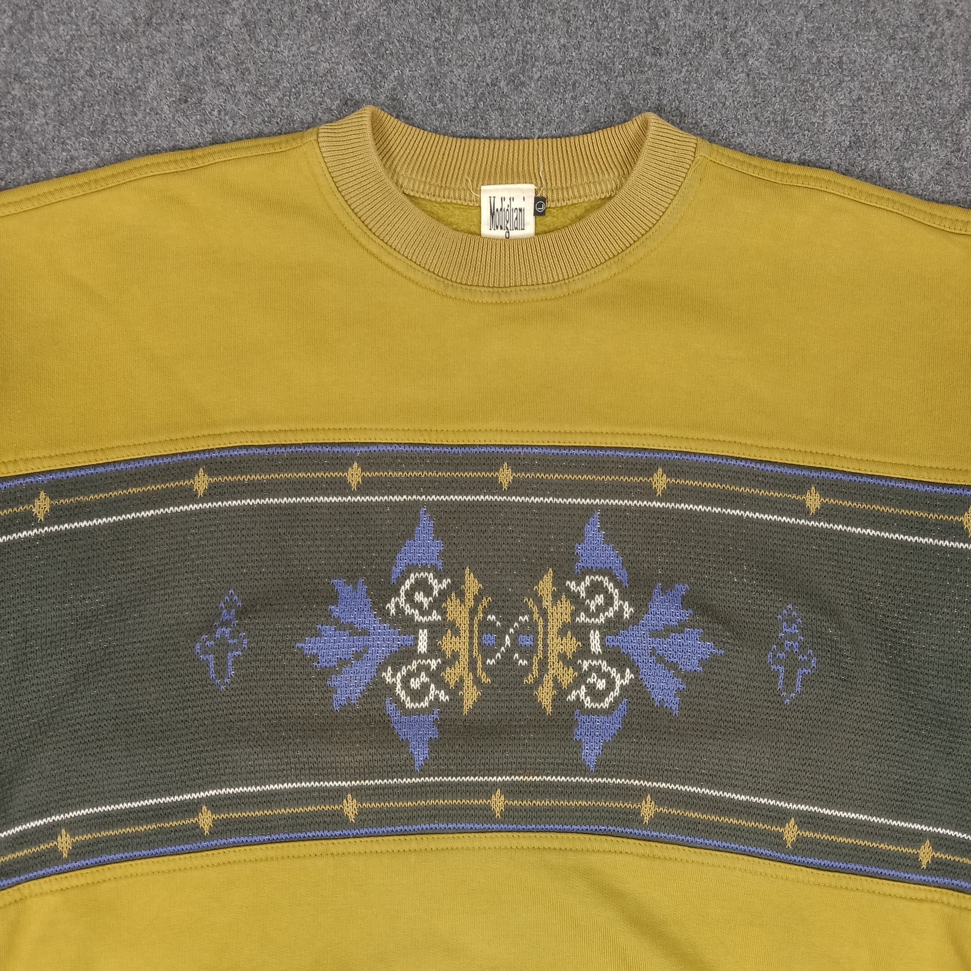 Gypsy × Vintage Modigliani Italian Brand Hippie Style Sweatshirt Size US L / EU 52-54 / 3 - 2 Thumbnail