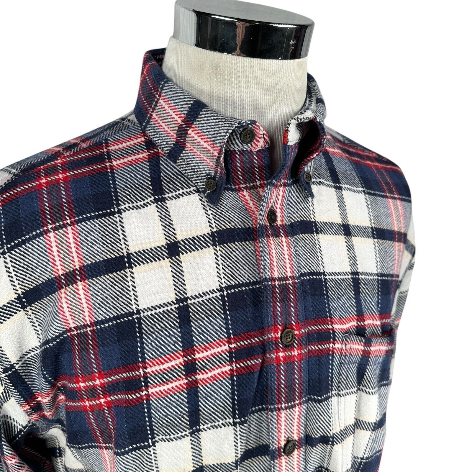 Orvis Orvis Flannel Work Shirt Men’s Large Red Blue Button Down Size US L / EU 52-54 / 3 - 2 Thumbnail