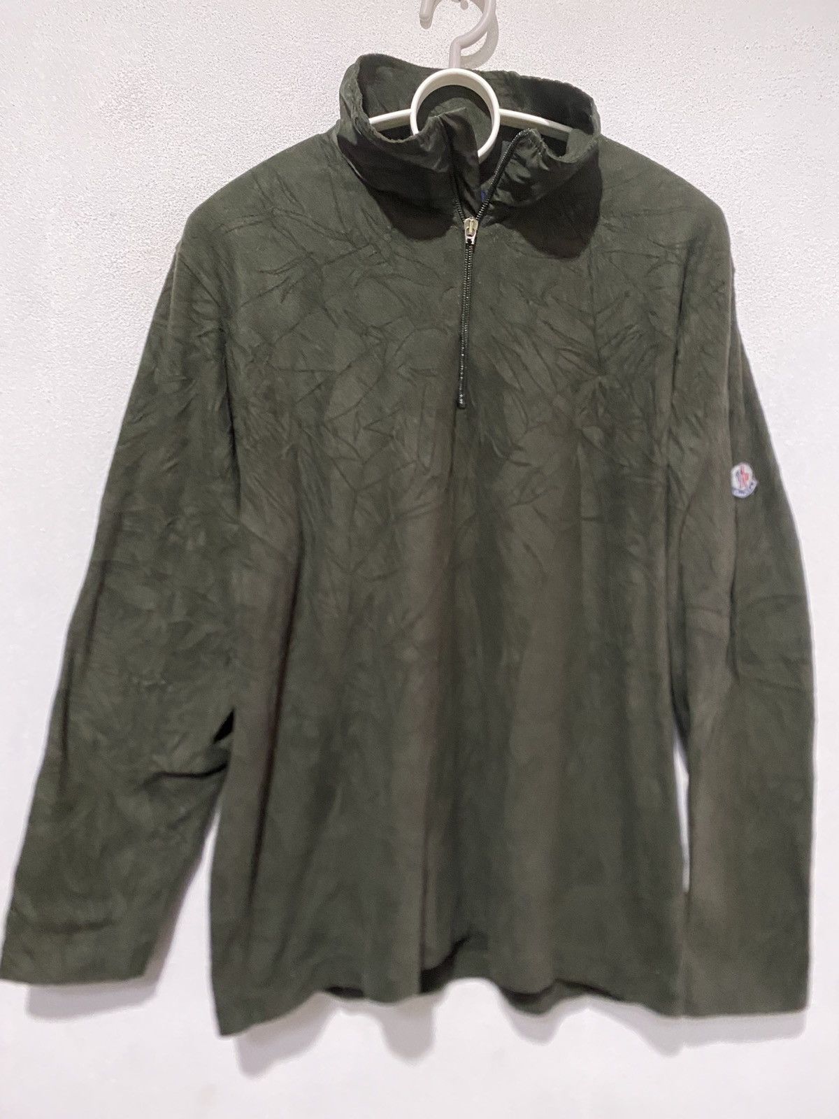 Designer × Moncler Moncler Fleece Shirt Half Zip Elbow Double Layer Size US L / EU 52-54 / 3 - 1 Thumbnail
