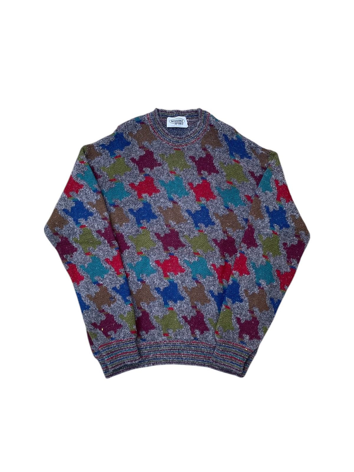 Vintage Missoni Floral Pattern Knit Sweater