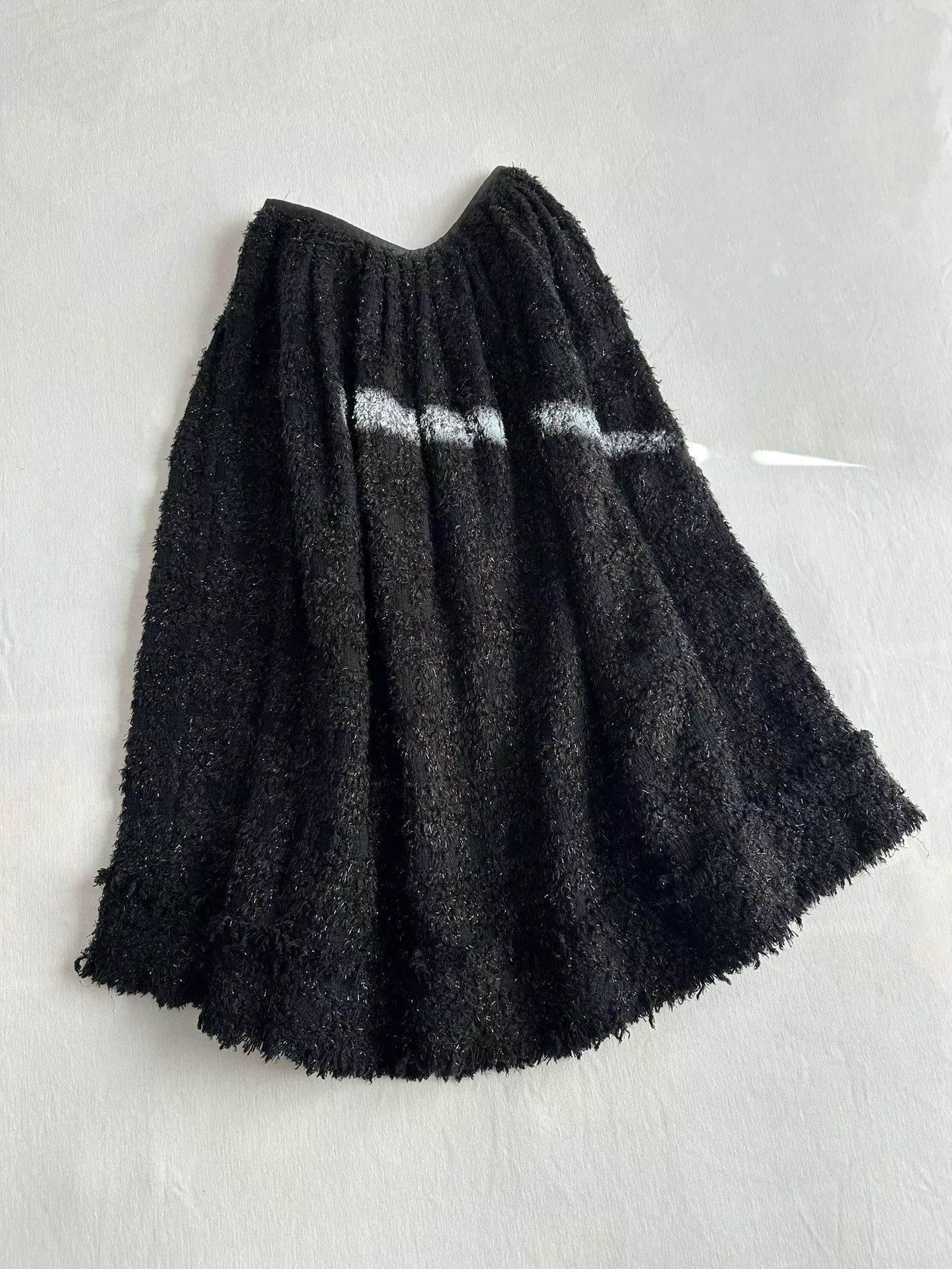 Junya Watanabe elegant black fringe skirt by Junya Watanabe Size US 32 / EU 48 - 1 Thumbnail