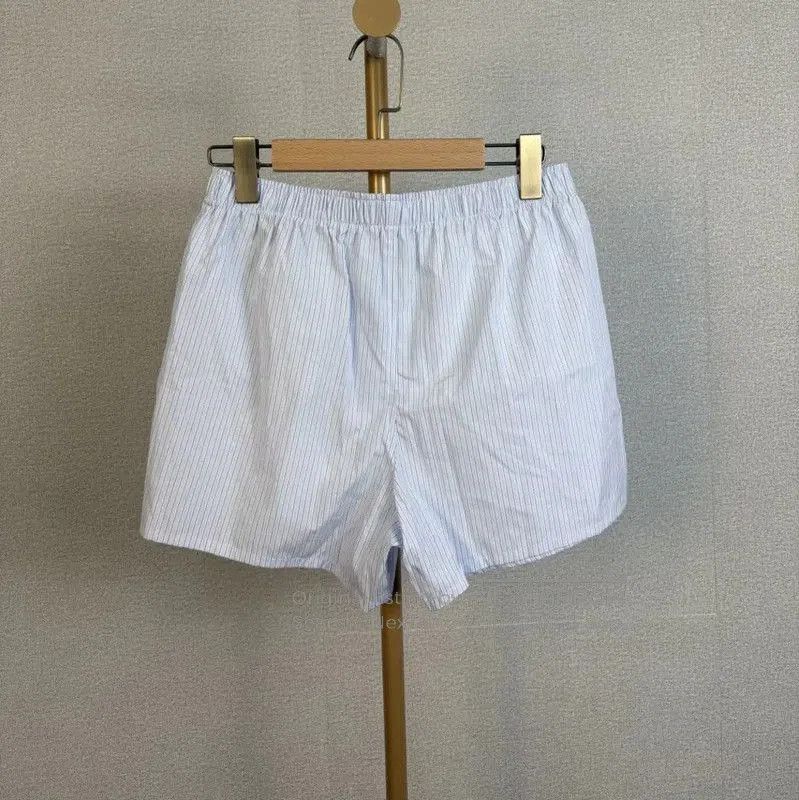 Dior Dior Summer Light Blue Cotton Striped Shorts . Size 23" - 2 Thumbnail