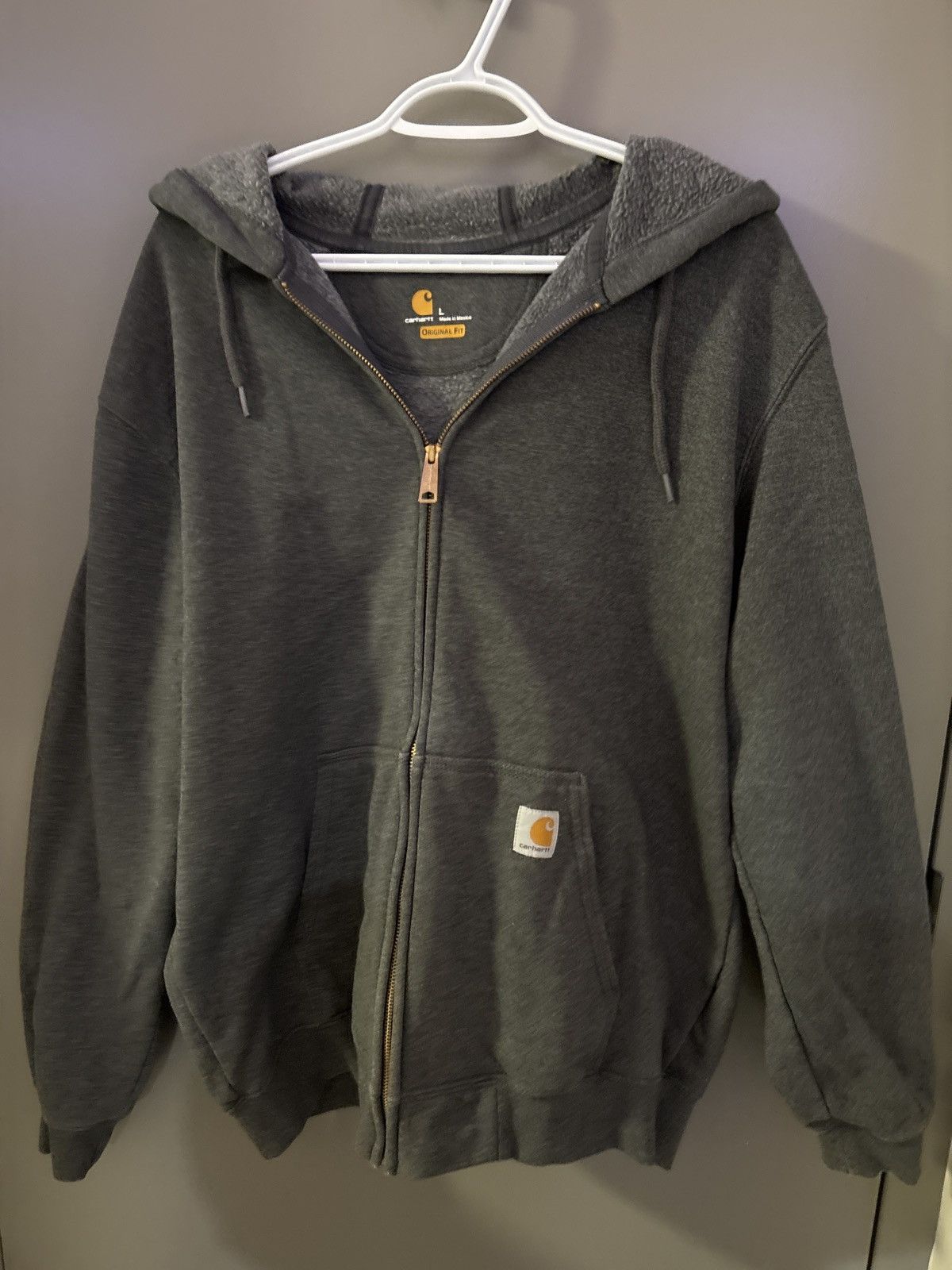 Carhartt Grey Carhartt Zip Hoodie Size US L / EU 52-54 / 3 - 1 Thumbnail