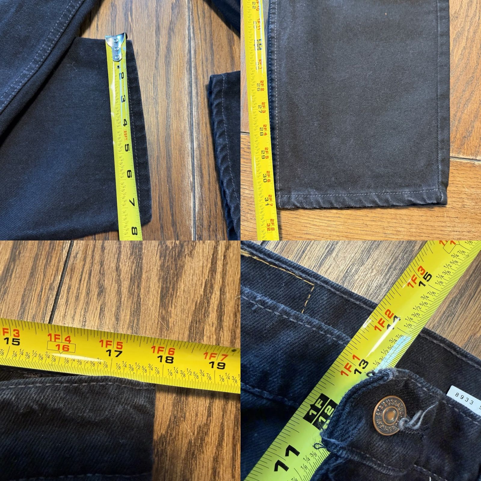 Levi's VINTAGE Levis Jeans 560 Comfort Loose Tapered Leg Black Mens 36x30 USA Made Size US 36 / EU 52 - 9 Thumbnail