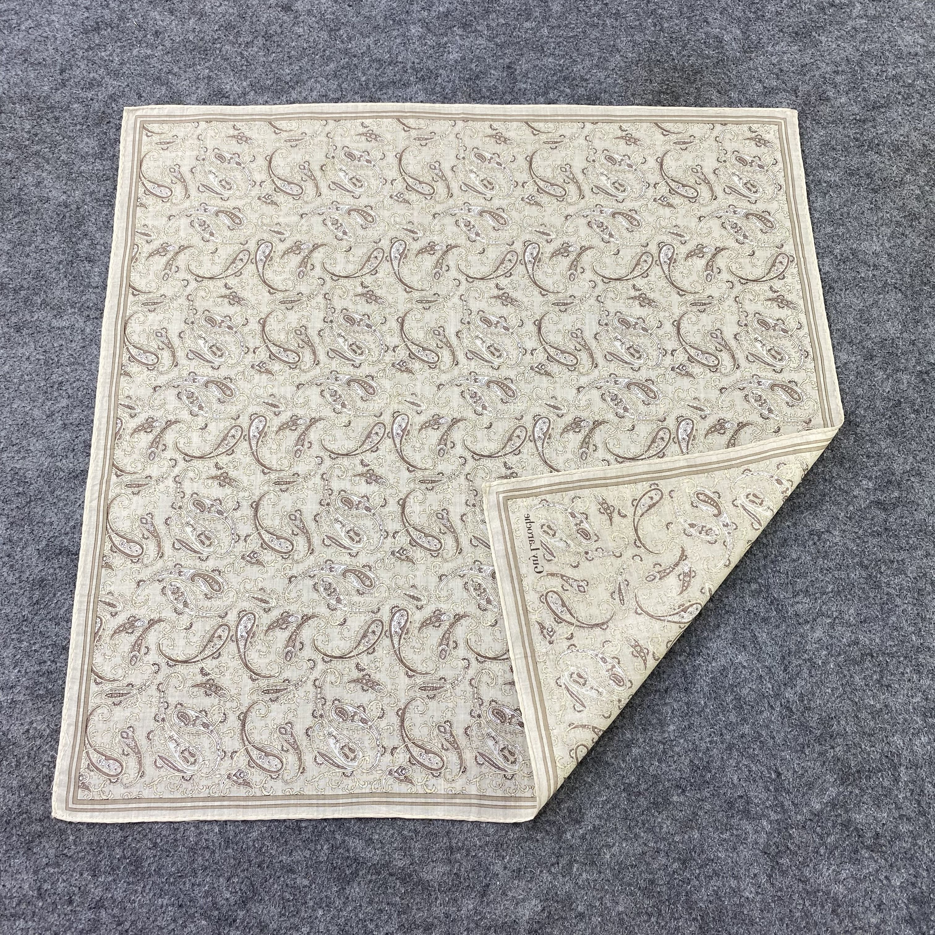 Guy Laroche Guy Laroche Paislee Handkerchief Neckerchief Bandana-B1356 Size ONE SIZE - 5 Thumbnail