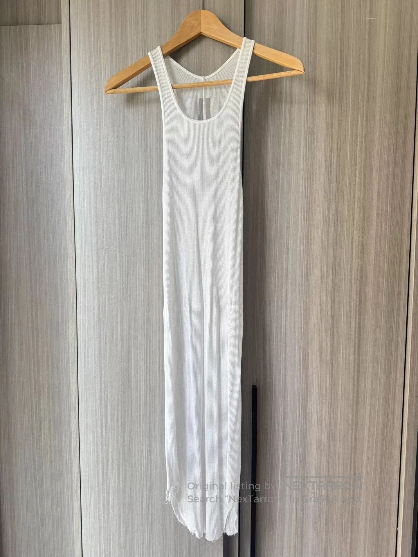Rick Owens Rick Owens Mainline White Tank Top. Size S / US 4 / IT 40 - 1 Thumbnail