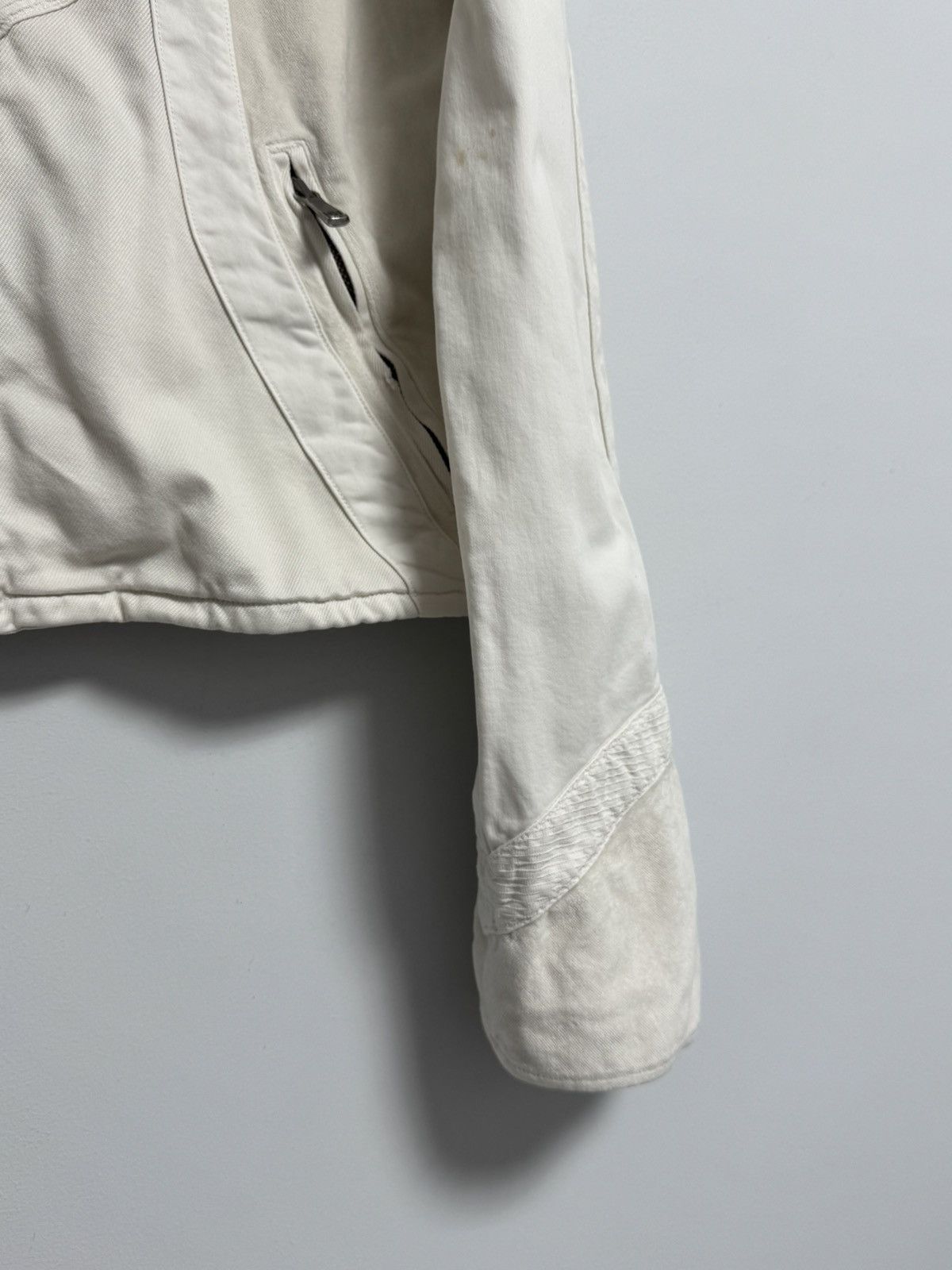 Versace Versace White Jacket Full Zip Designer Women’s Short Coat Size L / US 10 / IT 46 - 5 Thumbnail