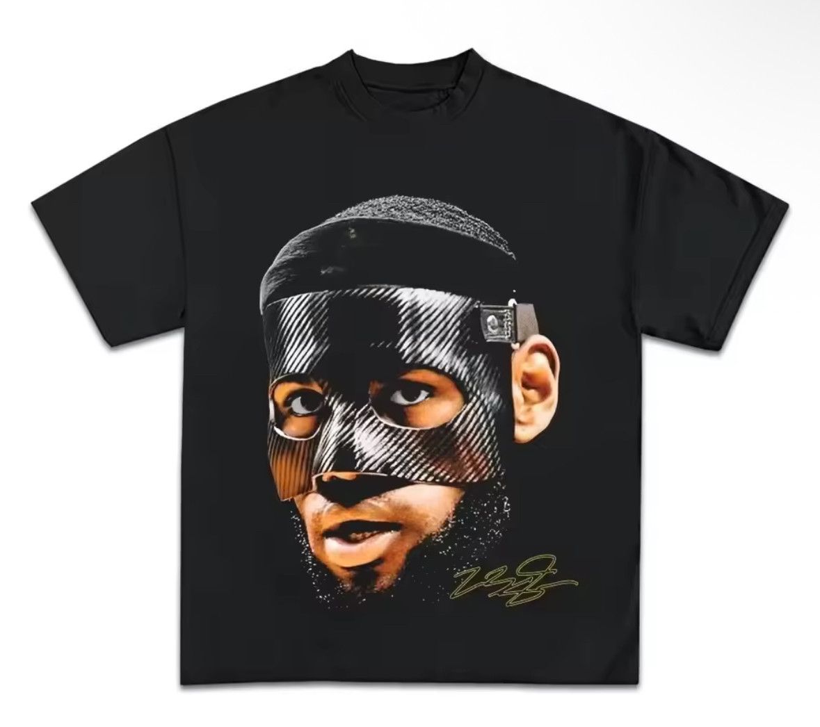 Other Y2K Streetwear Basketball James Face Cotton Black T-Shirt Size US L / EU 52-54 / 3 - 1 Thumbnail