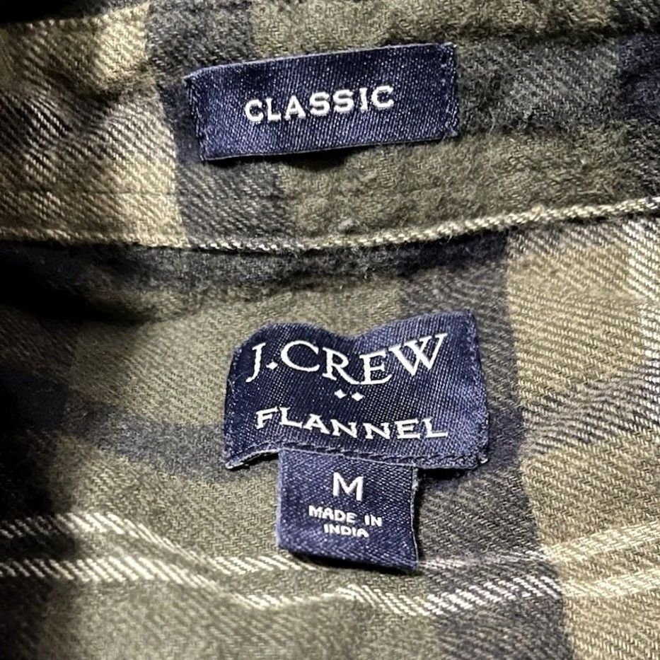 J.Crew J.Crew Classic Plaid Flannel Shirt Men Size M Green Long Sleeve Collared Size US M / EU 48-50 / 2 - 3 Thumbnail
