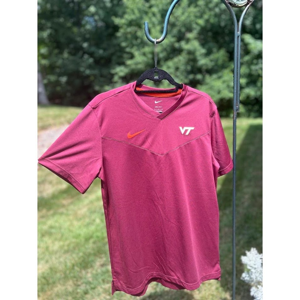 Nike Nike Men's Tee Medium Dri-Fit Virginia Tech Hokies Maroon Size US M / EU 48-50 / 2 - 1 Thumbnail