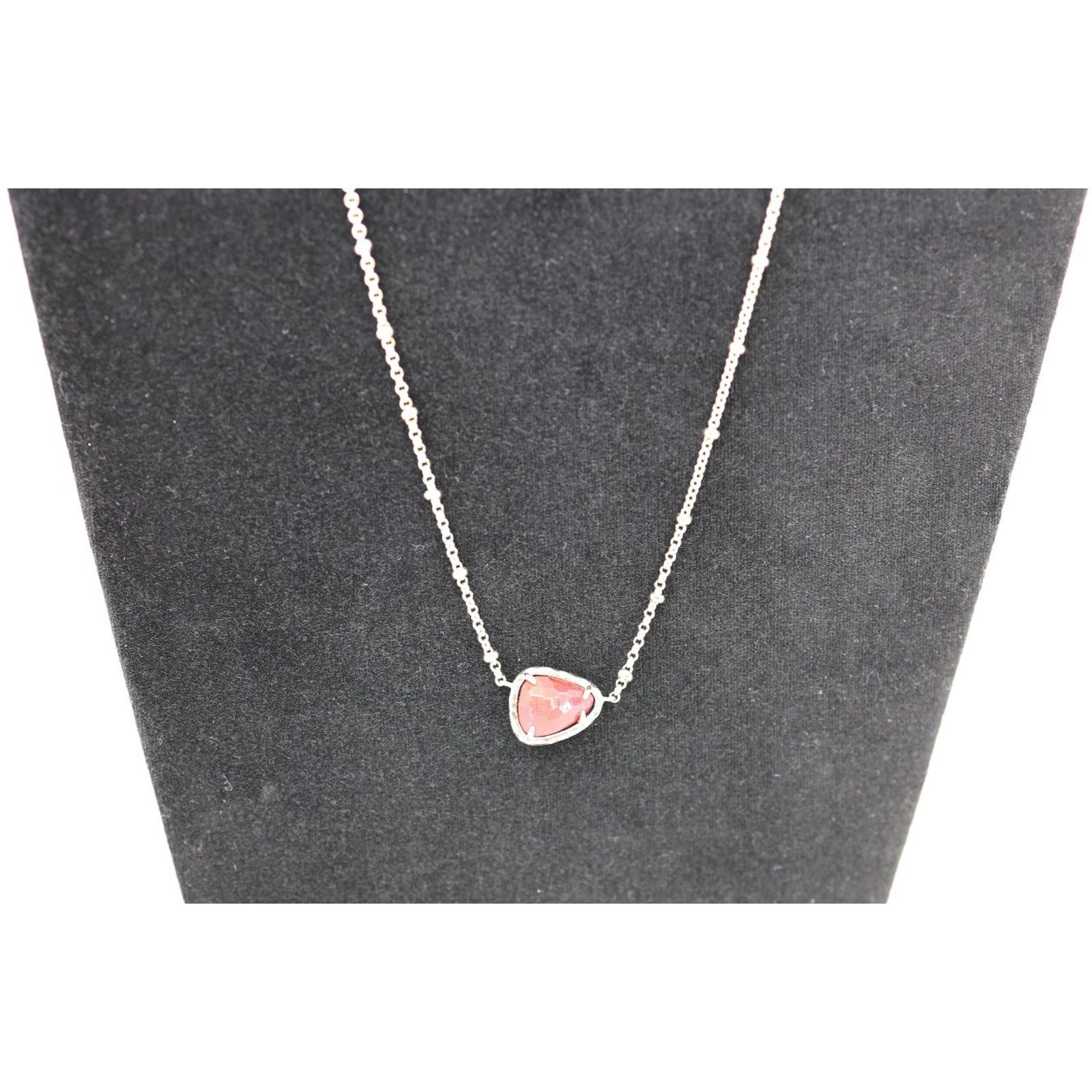 Kendra Scott KENDRA SCOTT Adjustable Necklace Gold Tone Red Stone Pendant Size ONE SIZE - 3 Thumbnail