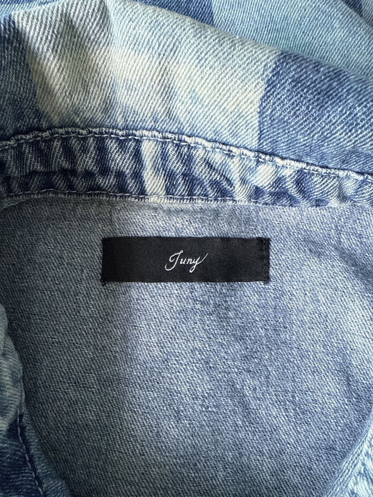 Japanese Brand × Kapital JAPAN BRAND JUNY DENIM PLAID SNAP BUTTON JACKET OVERSIZED Size US M / EU 48-50 / 2 - 9 Thumbnail