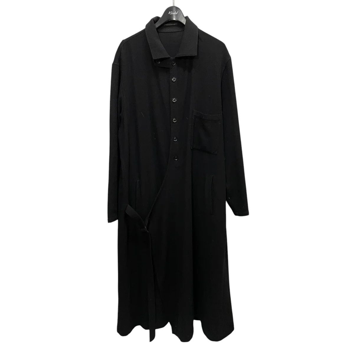 Yohji Yamamoto Yohji Yamamoto pour homme/black/wool nylon long shirt Size US S / EU 44-46 / 1 - 1 Thumbnail