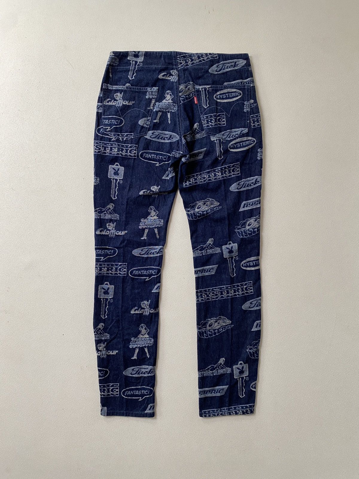 If Six Was Nine Hysteric glamour vixen girl logos denim pants Size 30" / US 8 / IT 44 - 4 Thumbnail