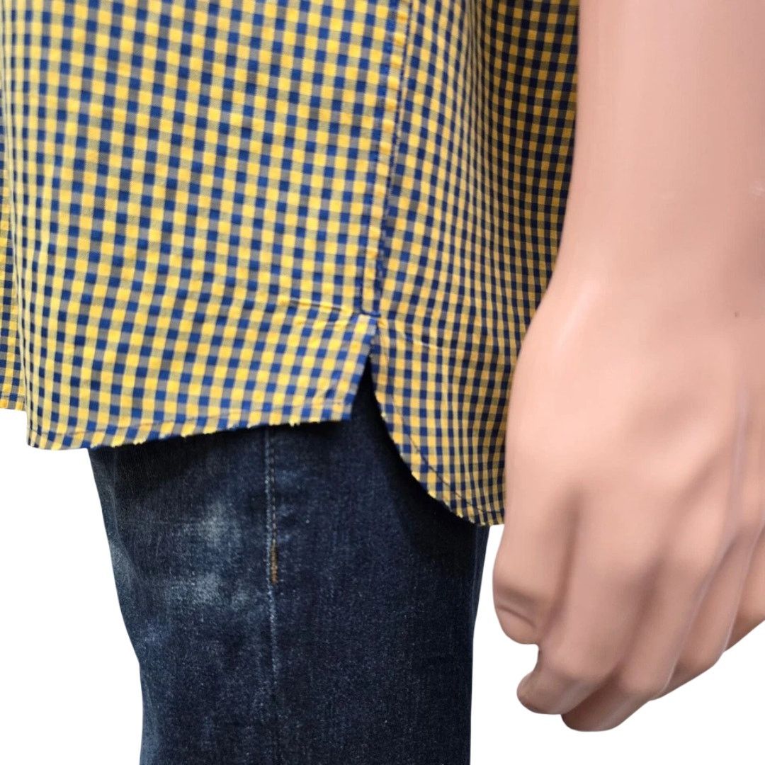Ted Baker × Vintage TED BAKER London Men Shirt Check Size 4 L/XL Short sleeve Size US L / EU 52-54 / 3 - 10 Thumbnail