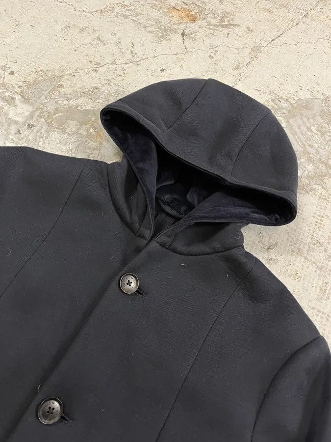 Emporio Armani AW2018 Emporio Armani Navy Wool Hooded Blazer Jacket Size US M / EU 48-50 / 2 - 5 Thumbnail