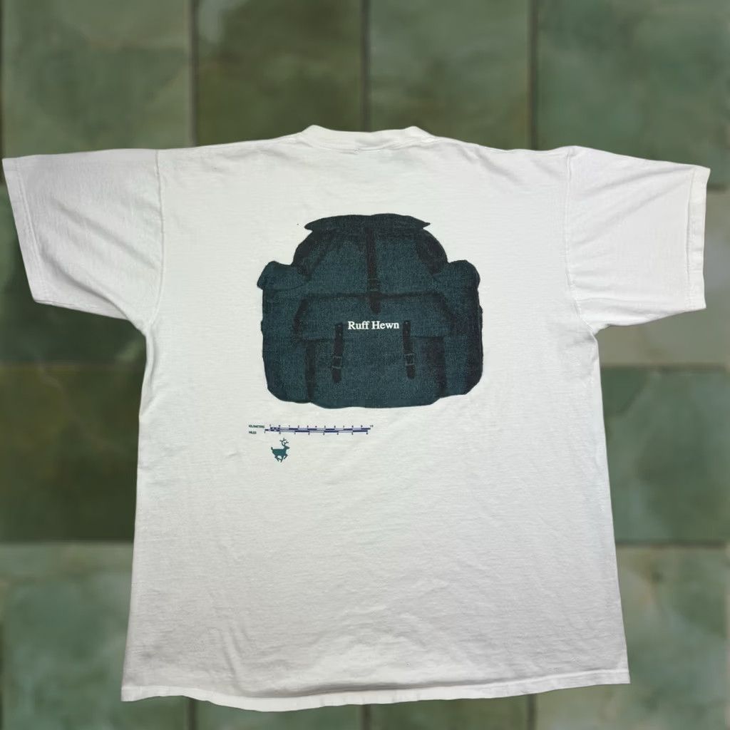 Vintage VINTAGE Ruff Hewn T Shirt Adult Large White Nature 90s 80s Outdoor Hiking Travel Mens T-Shirt Regular Cotton Vintage Size US L / EU 52-54 / 3 - 1 Thumbnail