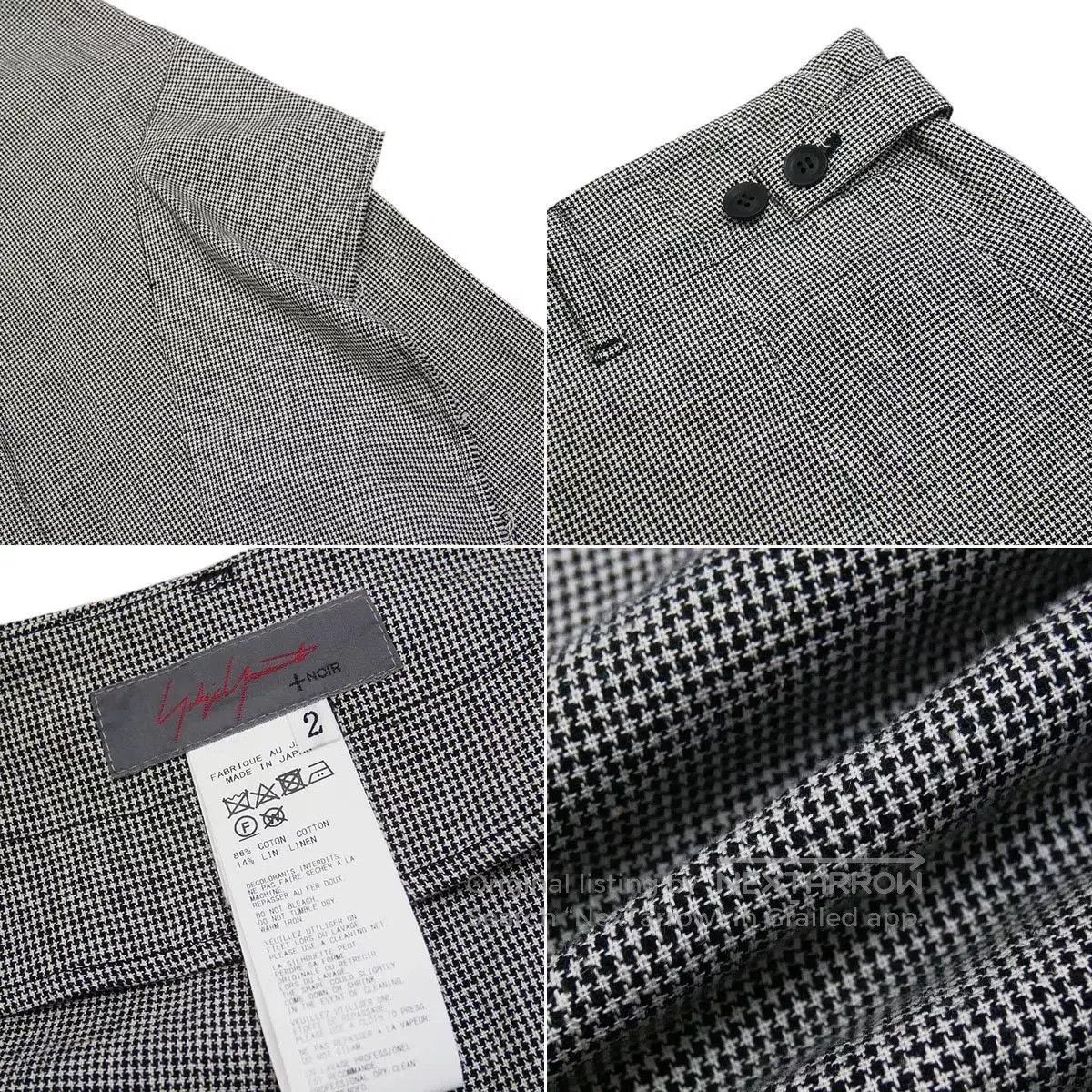 Yohji Yamamoto Yohji Yamamoto NOIR Houndstooth Skirt Pants. Size 28" / US 6 / IT 42 - 9 Thumbnail
