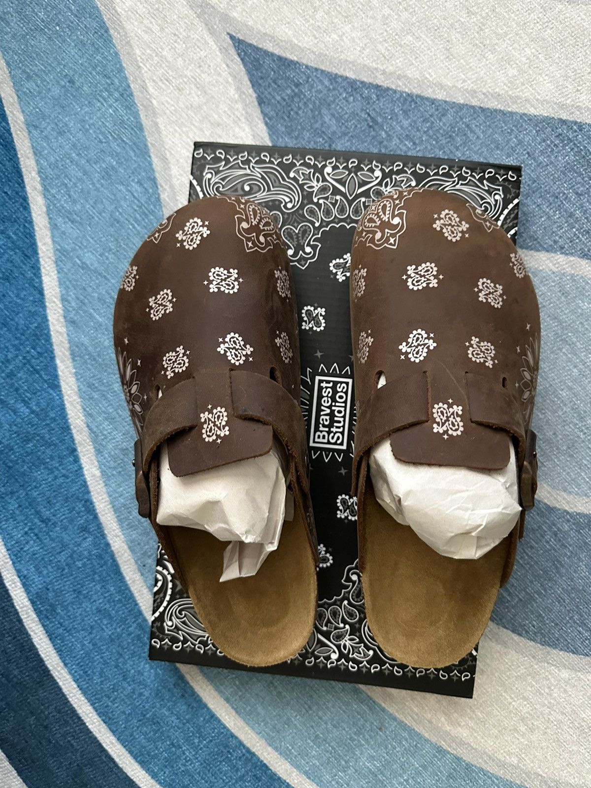Bravest Studios Bravest Studios Mocha Paisley Mule Size US 7 / EU 40 - 1 Thumbnail