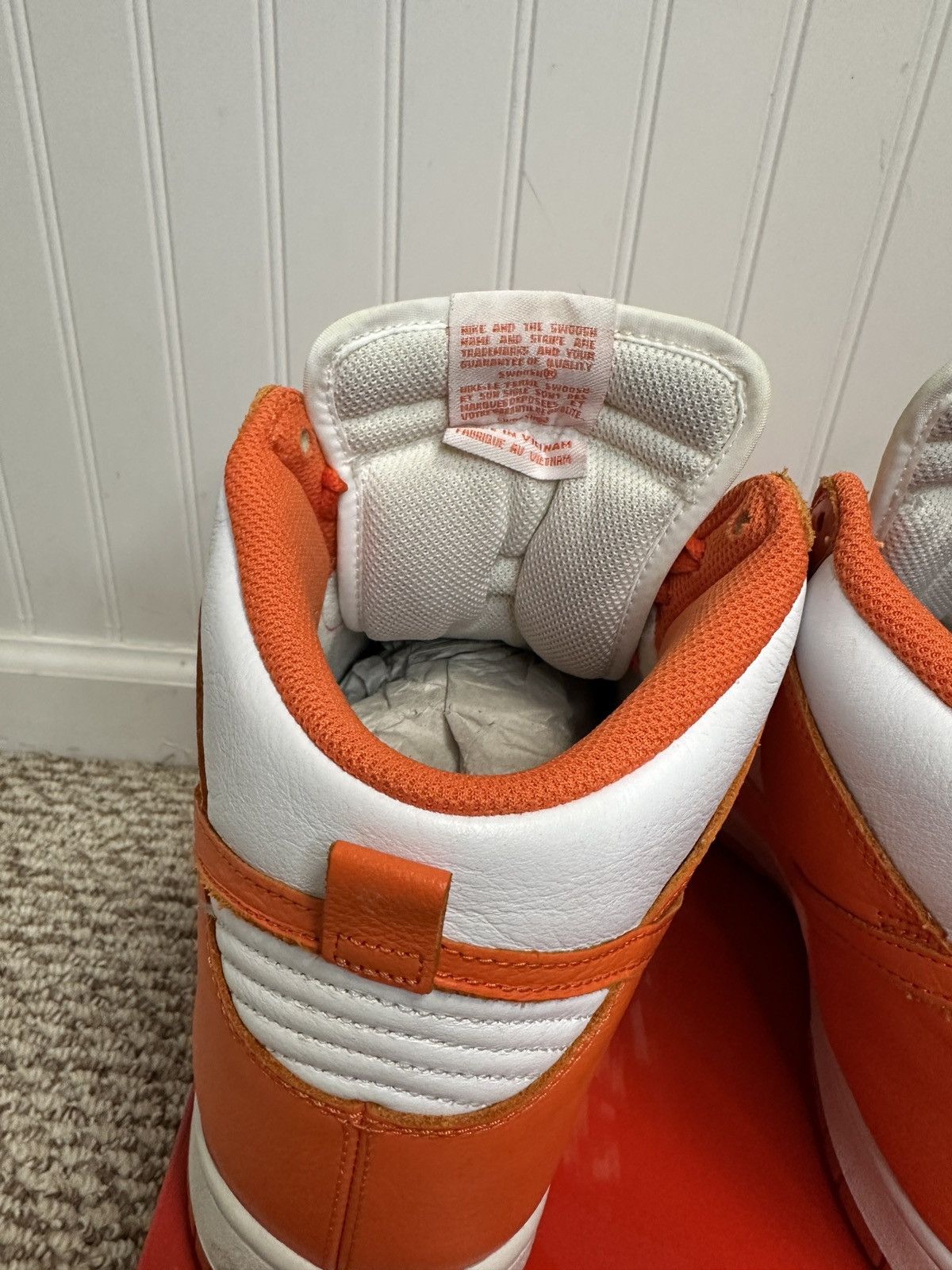 Nike × Vintage Nike Syracuse Dunks QS 2012 Sz 11 Size US 11 / EU 44 - 6 Thumbnail
